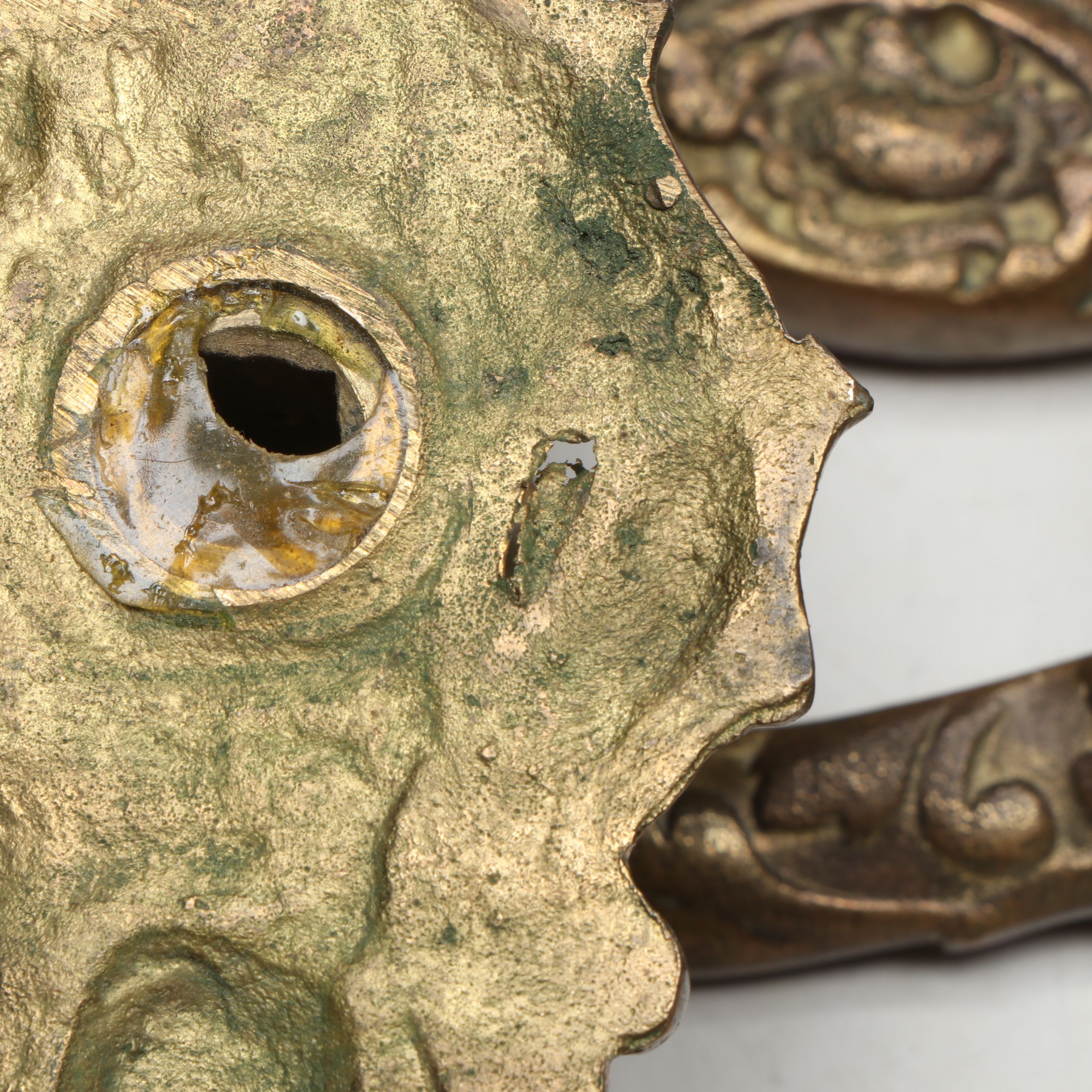 Louis XV Style Gold Gilt Brass Door Knobs