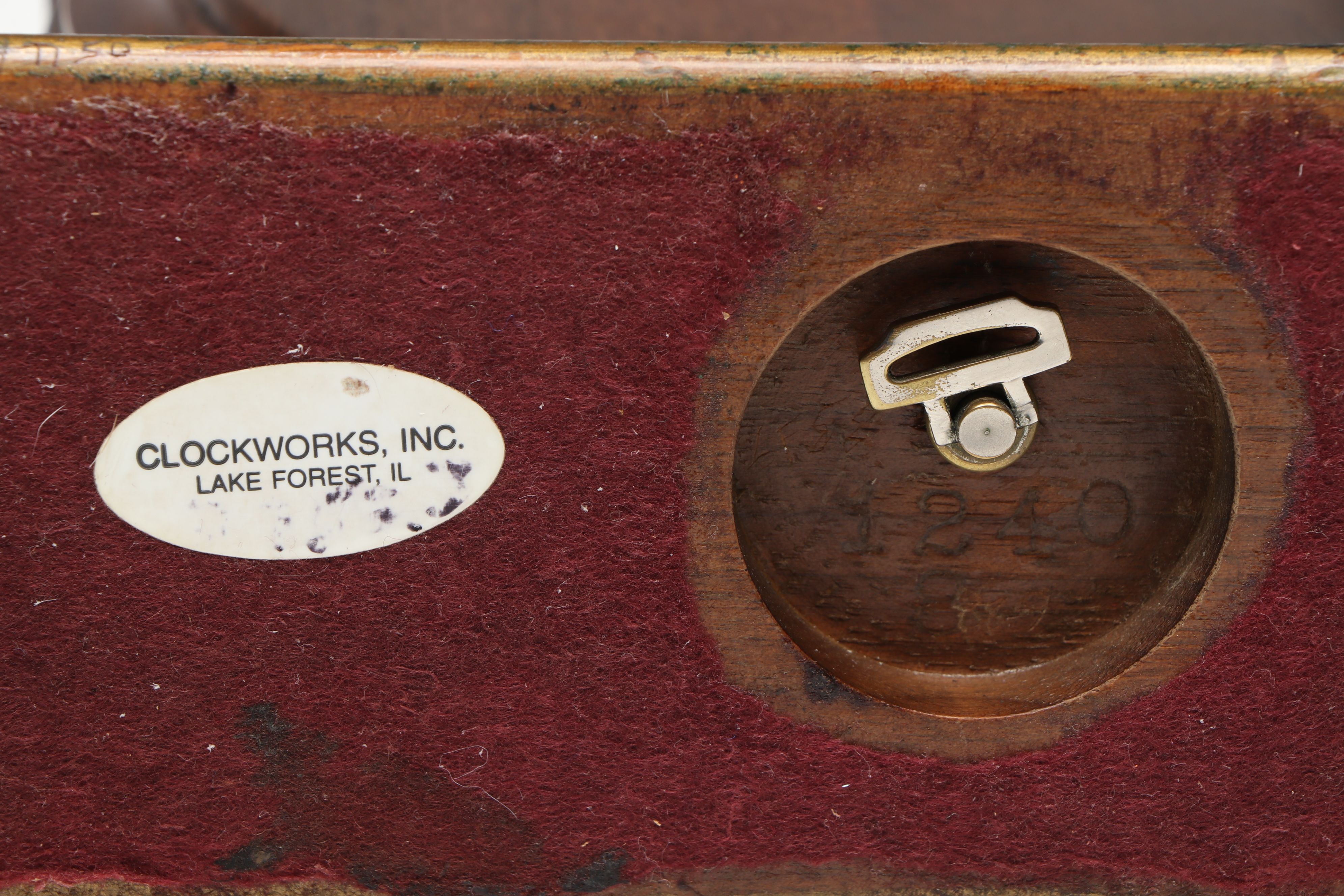 Waltham Victorian Wood 8 Day Mantel Clock