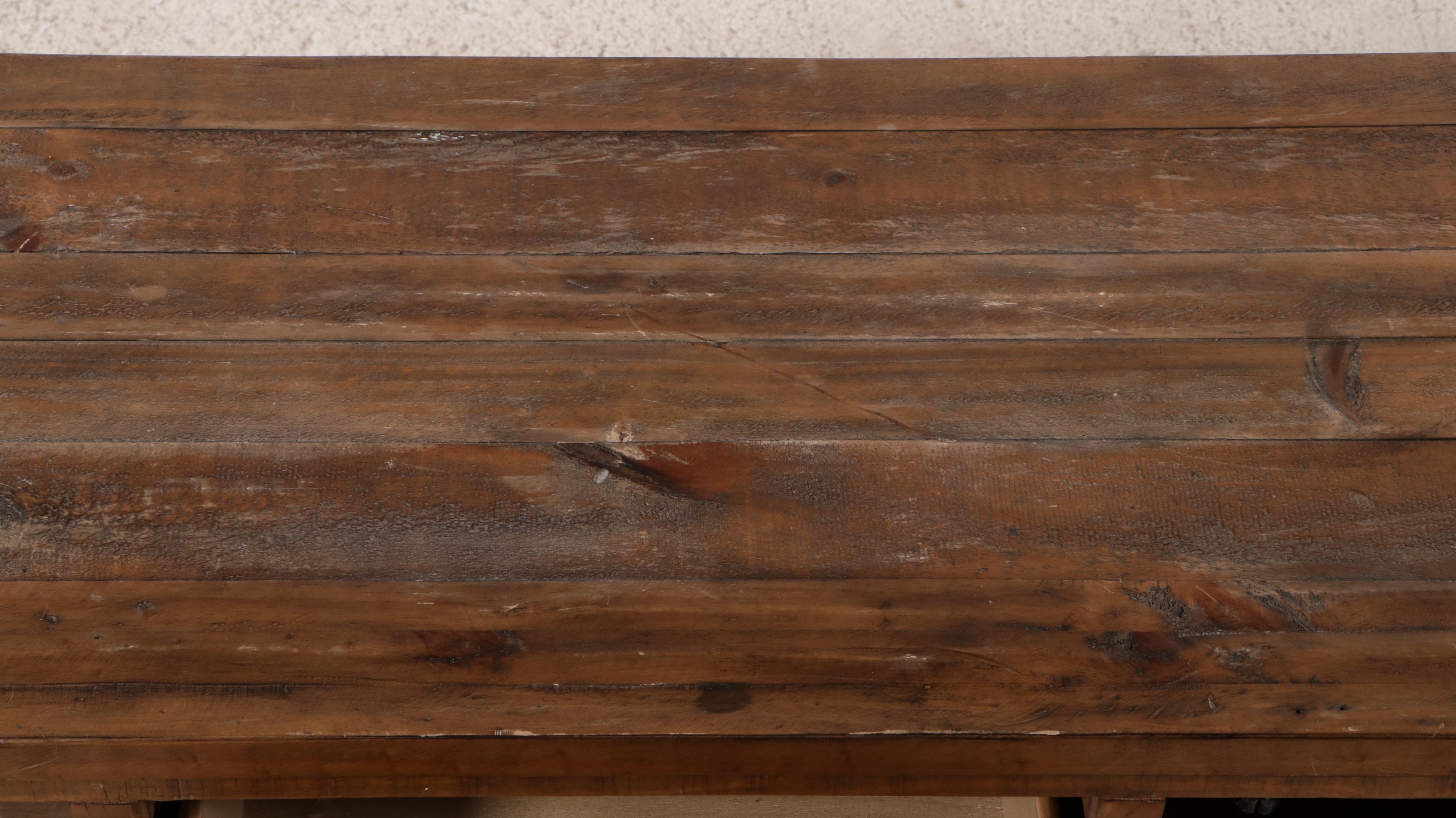 Rustic Pine Media Cabinet, 21st Century