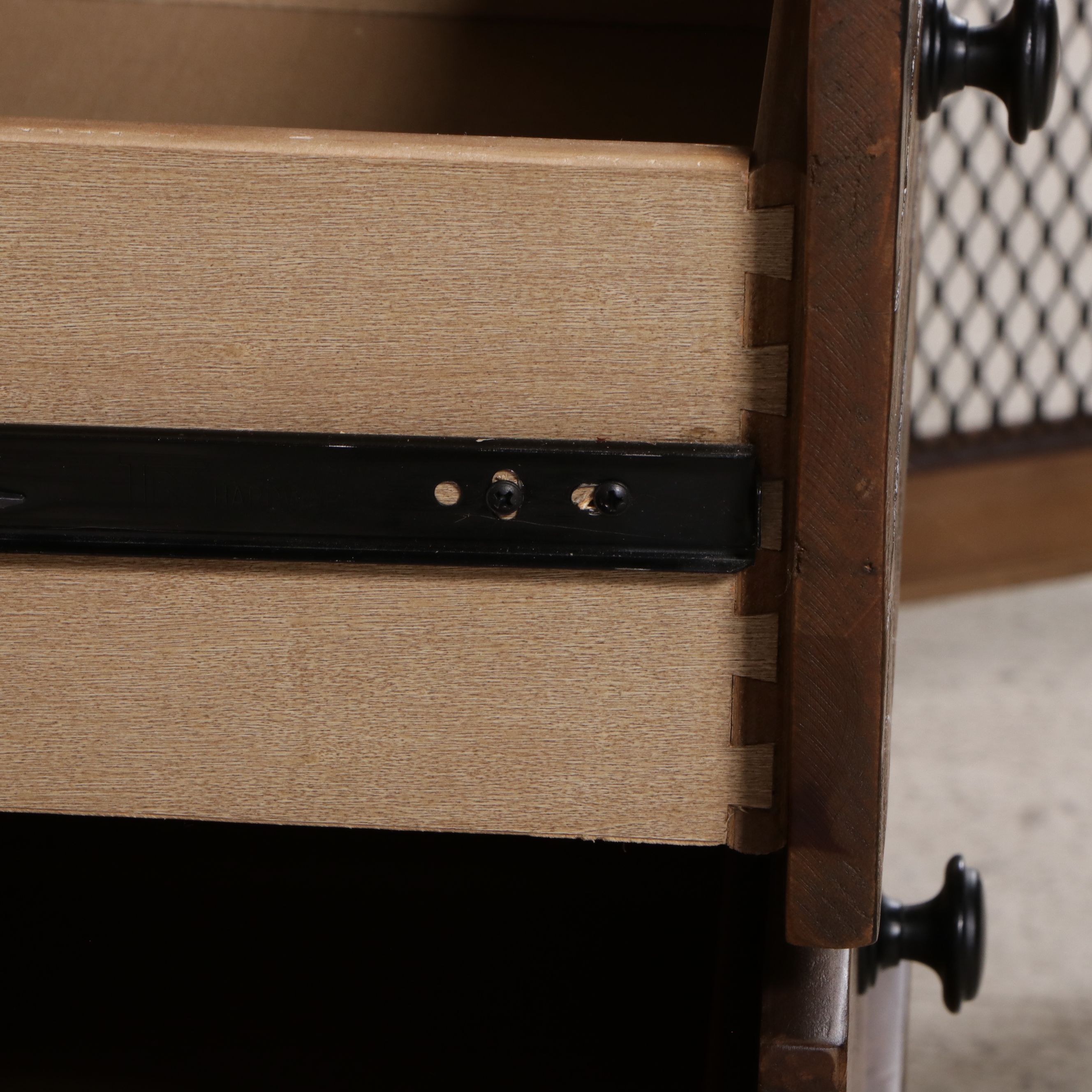 Rustic Pine Media Cabinet, 21st Century