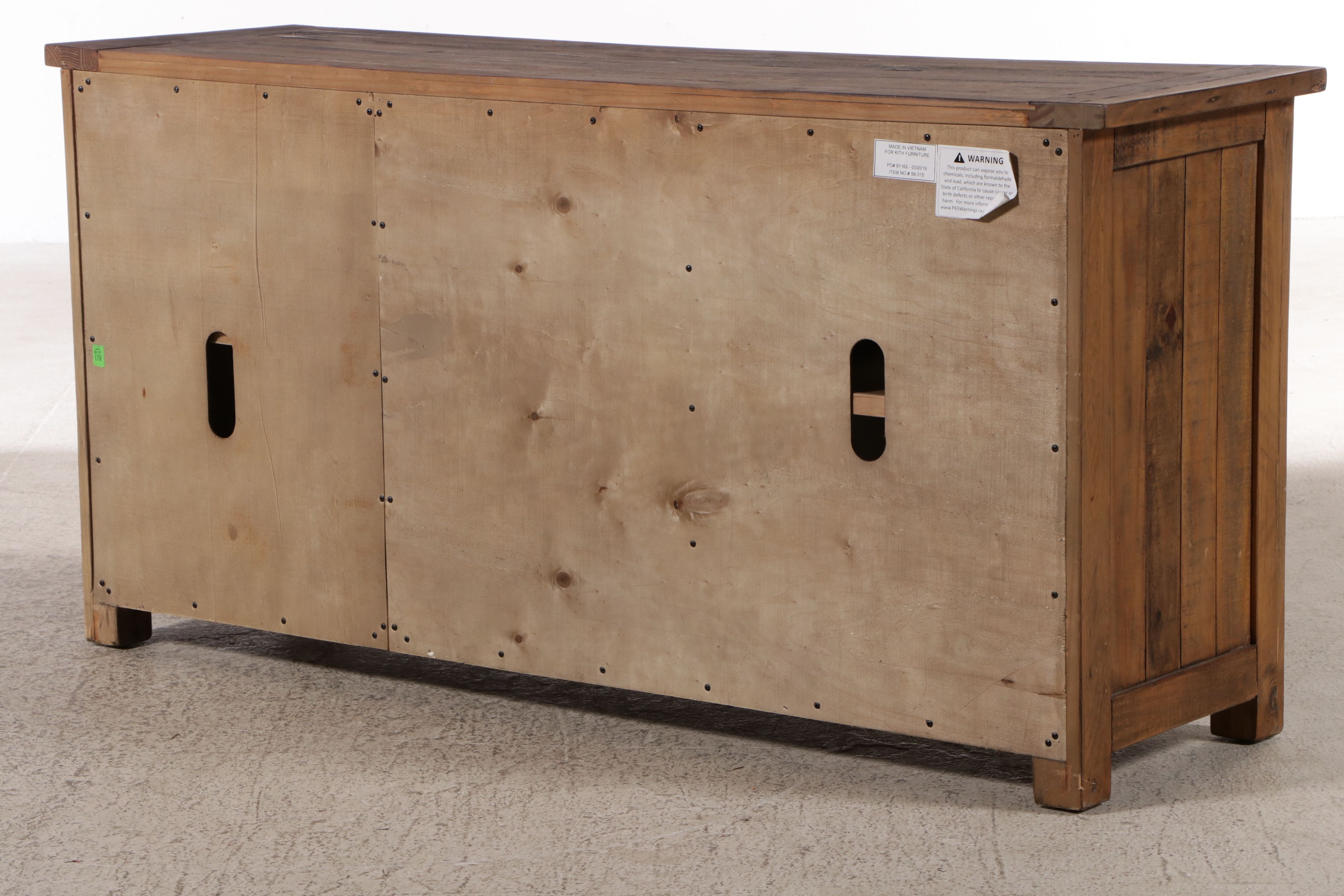 Rustic Pine Media Cabinet, 21st Century