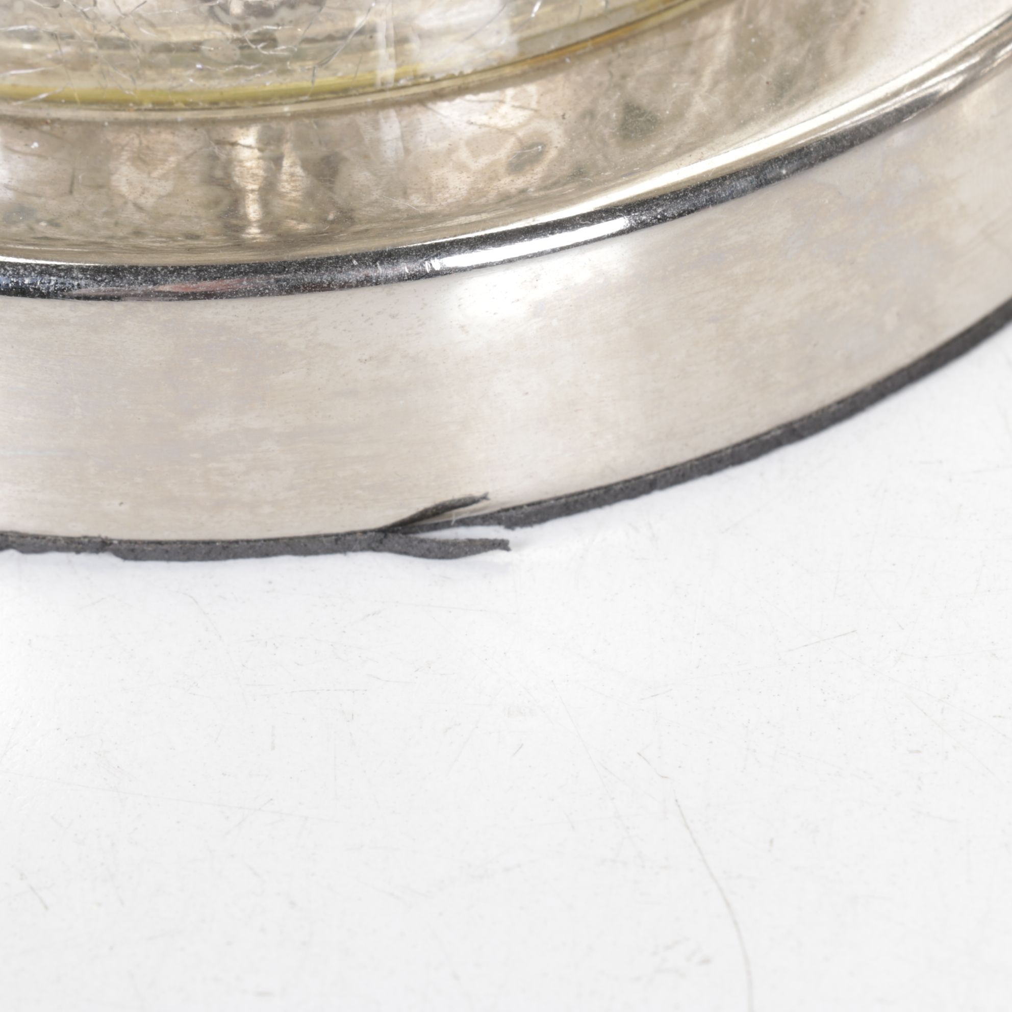 Crackle Mercury Glass Pair of Table Lamps