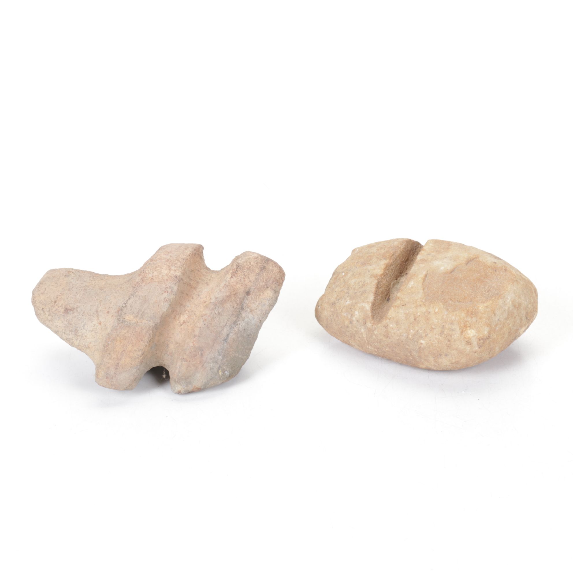 Pair of Full Groove Axe Head Reproductions