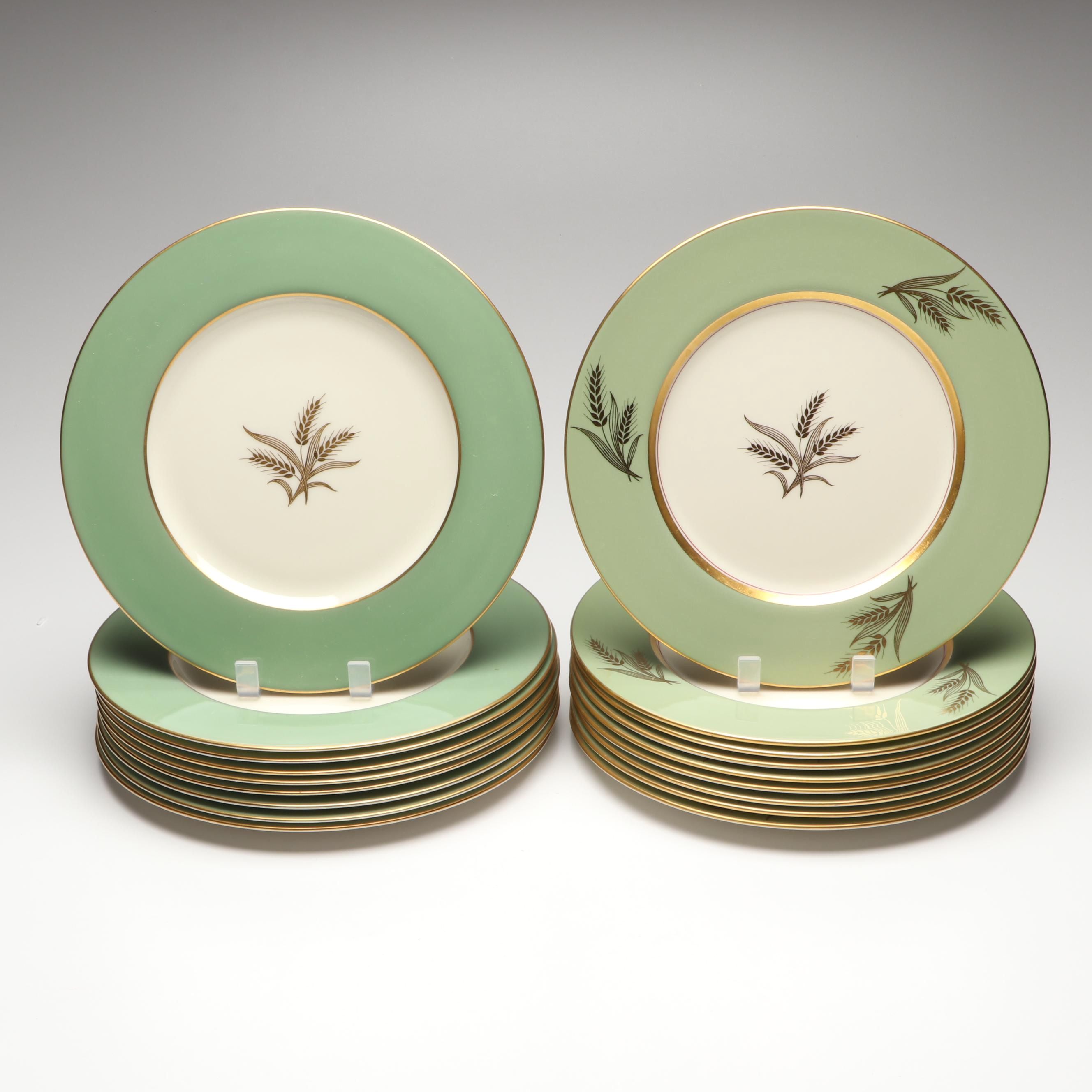Lenox "Westfield Green" Bone China Luncheon Plates
