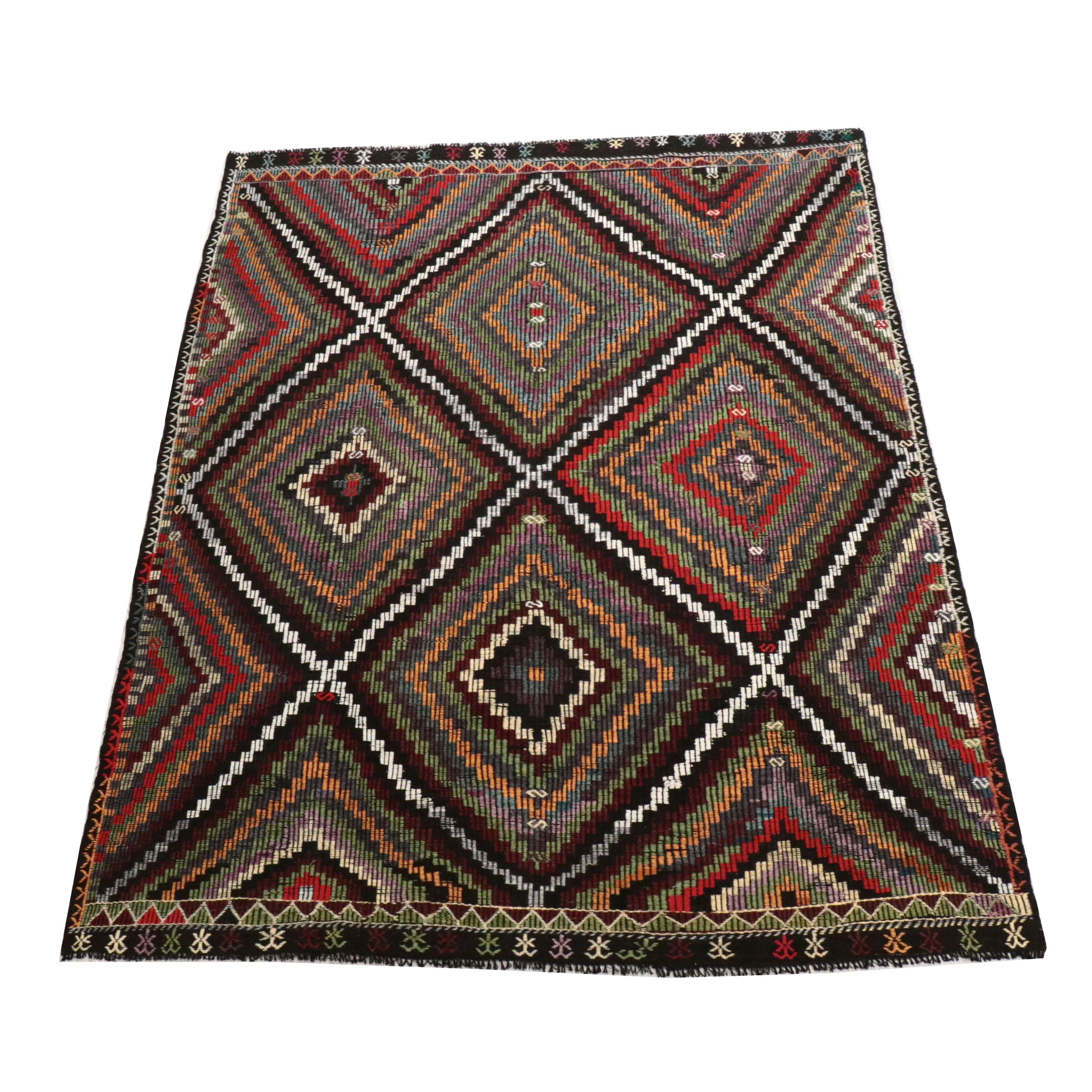 8'5 x 11'2 Handwoven Turkish Mut Cicim Area Rug