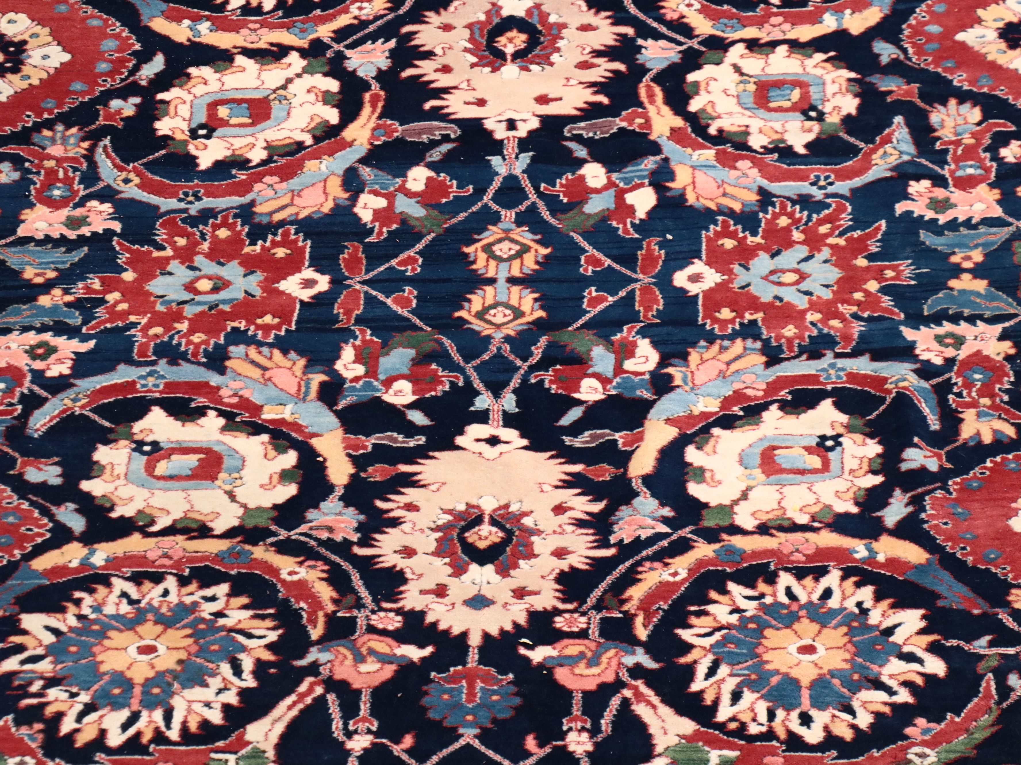 12'7 x 18'9 Hand-Knotted Persian Heriz Room Sized Rug