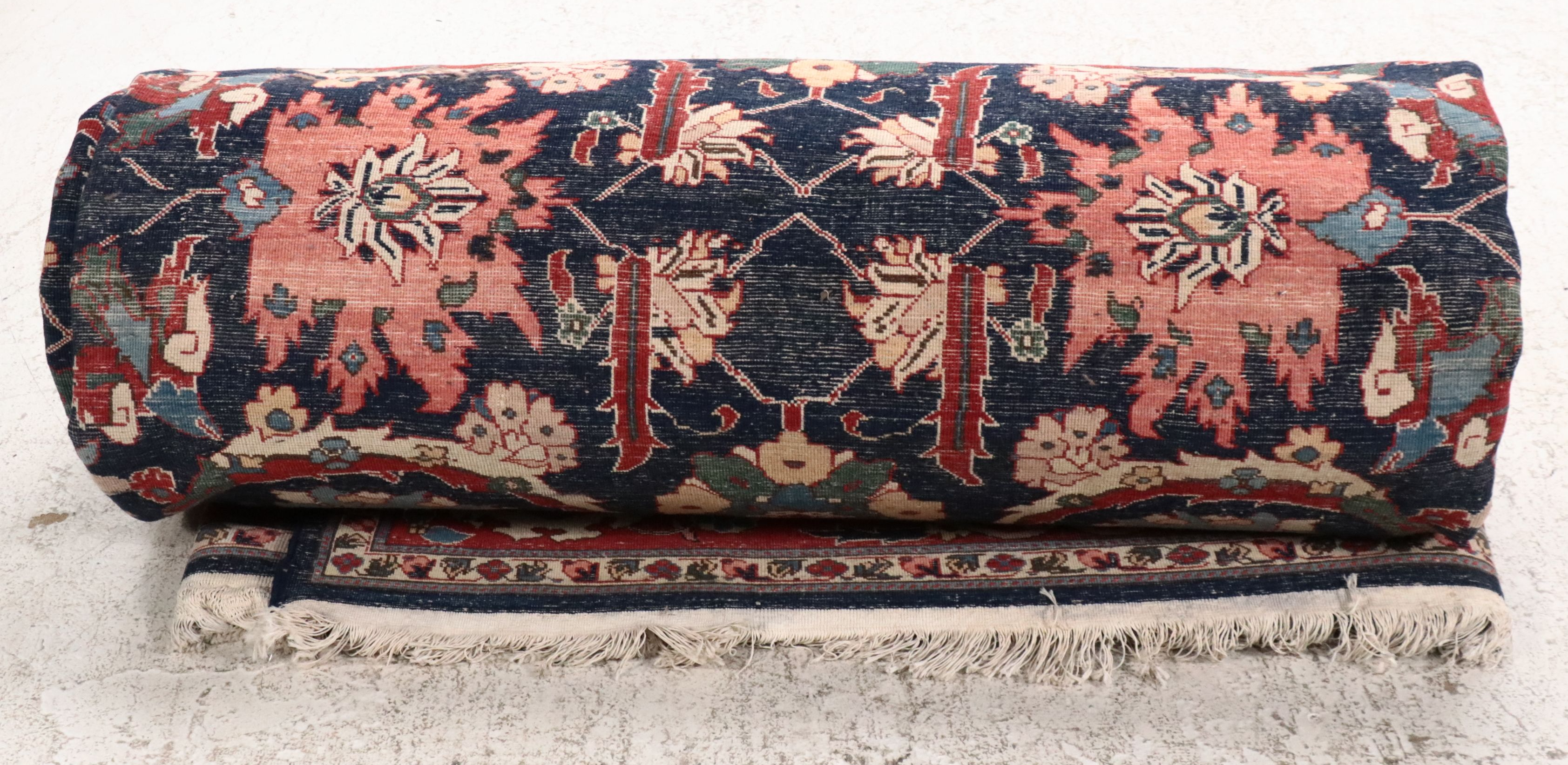 12'7 x 18'9 Hand-Knotted Persian Heriz Room Sized Rug