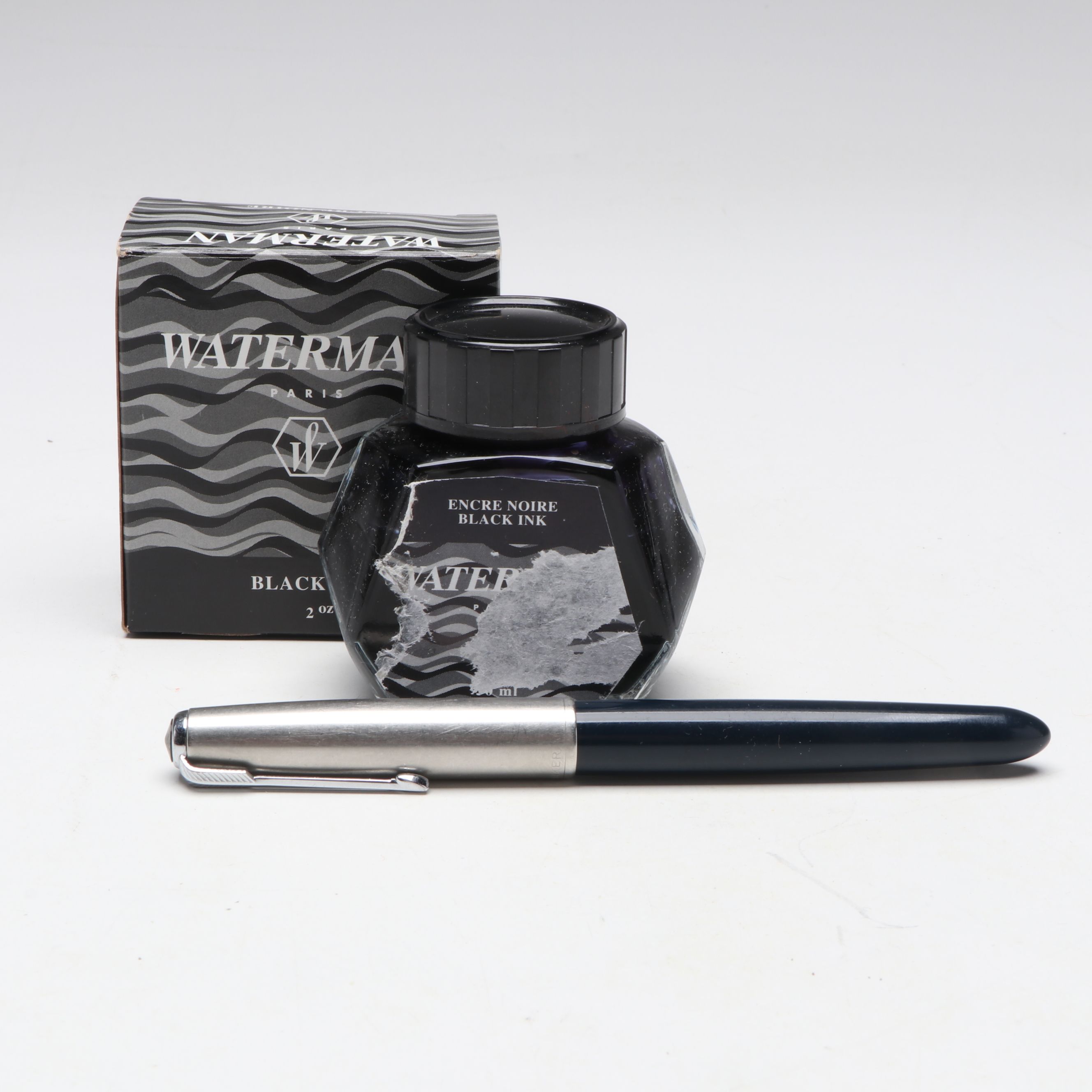 Parker "51" Metal Capped Fountain Pen, Mid to Late 20th Century