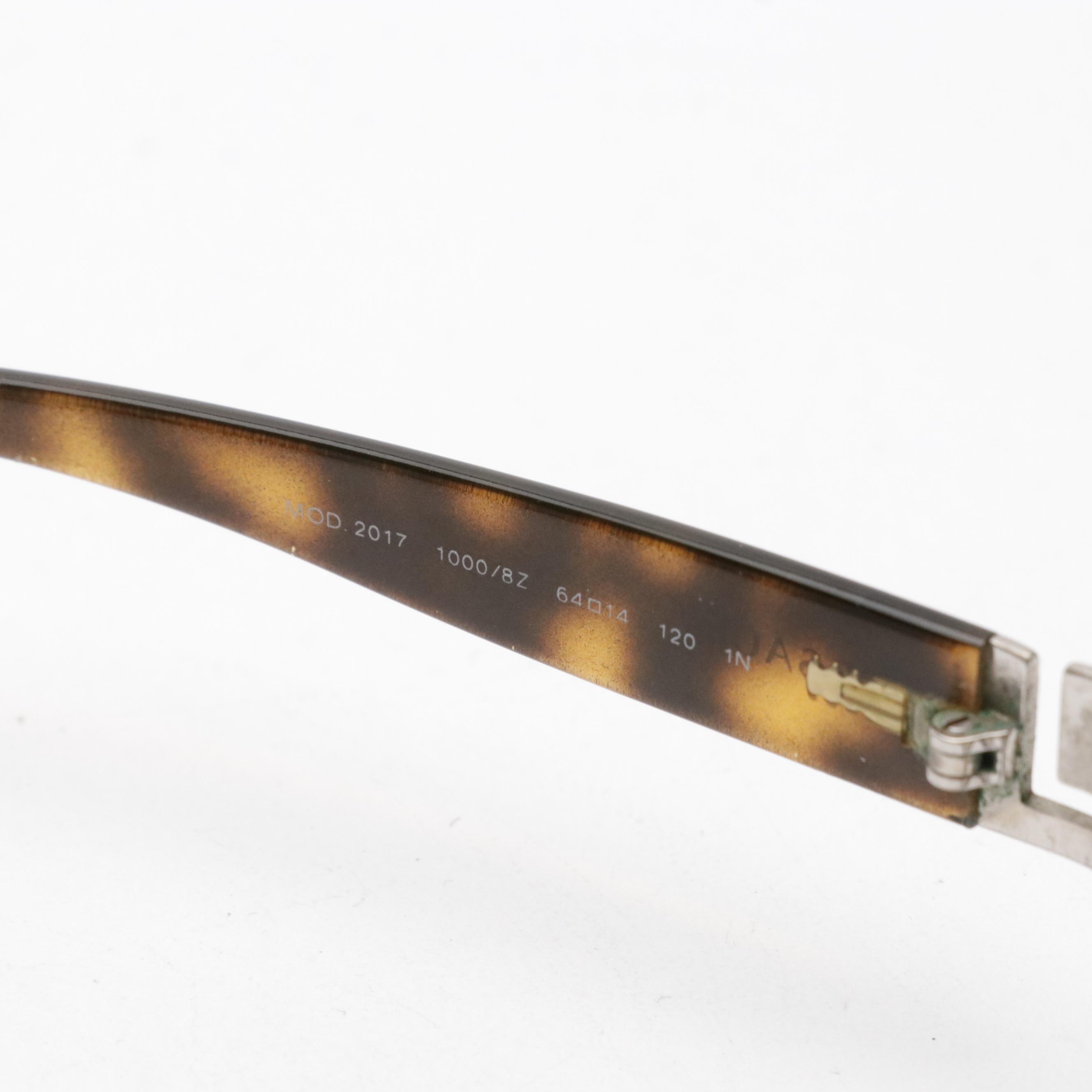 Versace Mod. 2017 1000/8Z Rectangular Wrap Sunglasses in Case