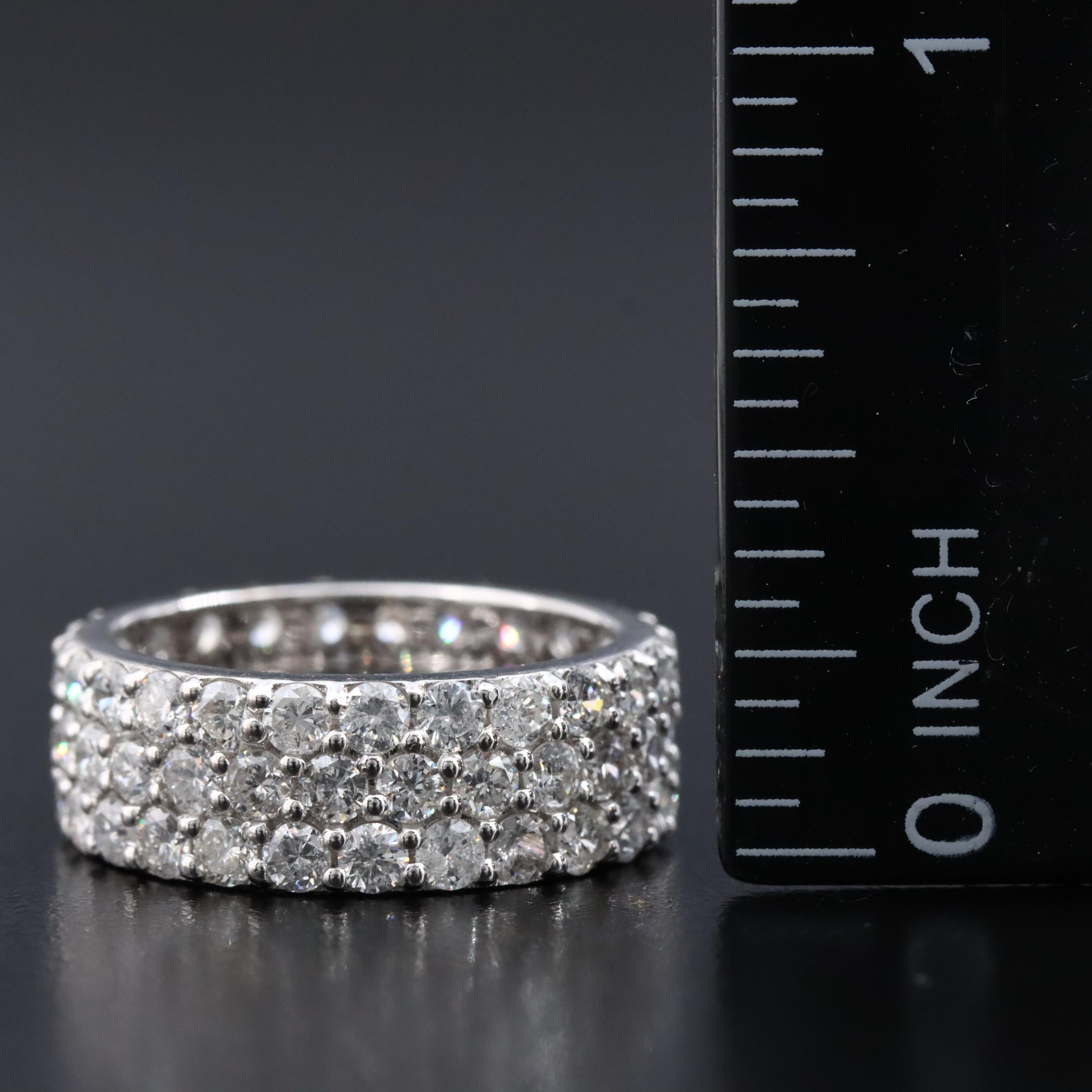 14K 3.76 CTW Diamond Eternity Band