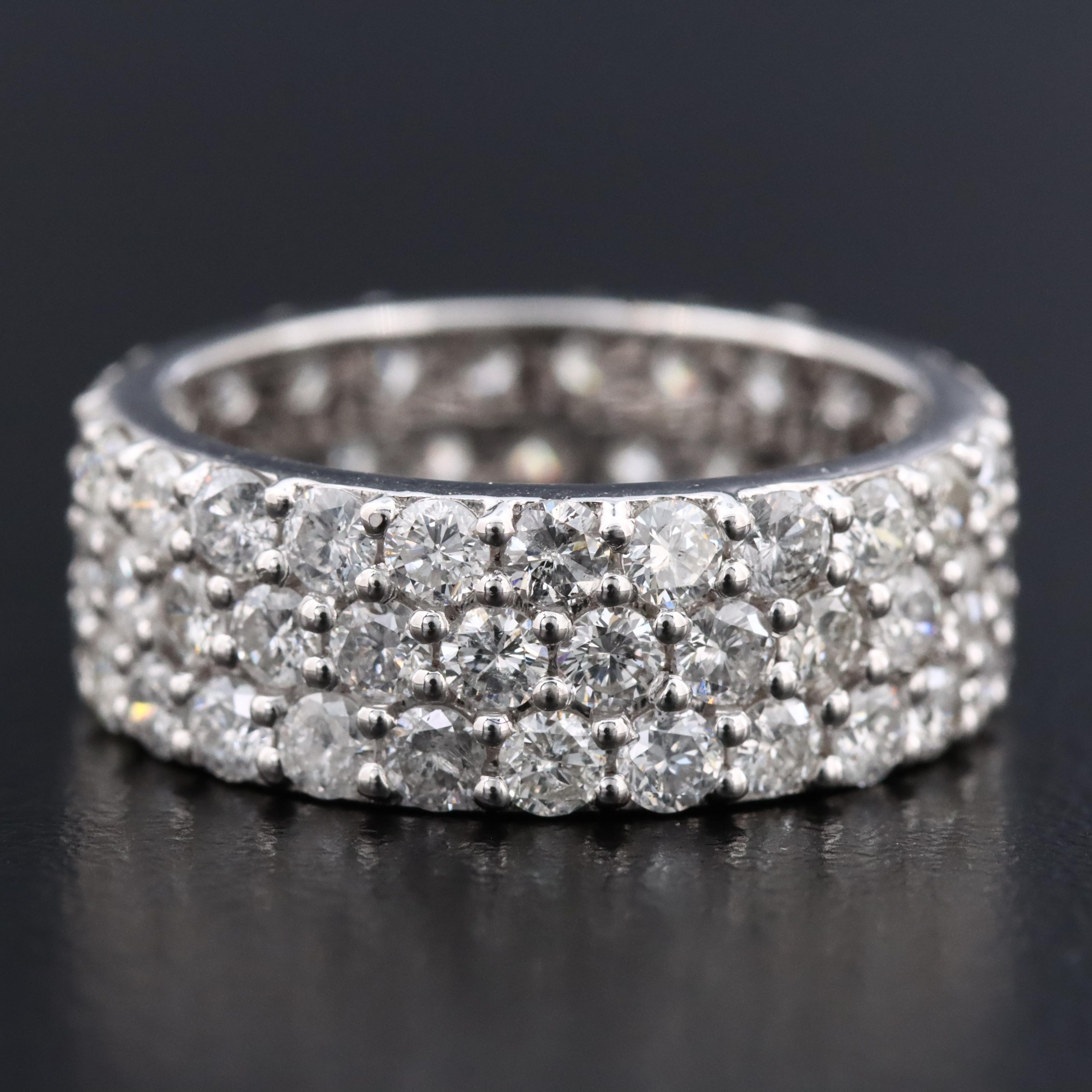 14K 3.76 CTW Diamond Eternity Band