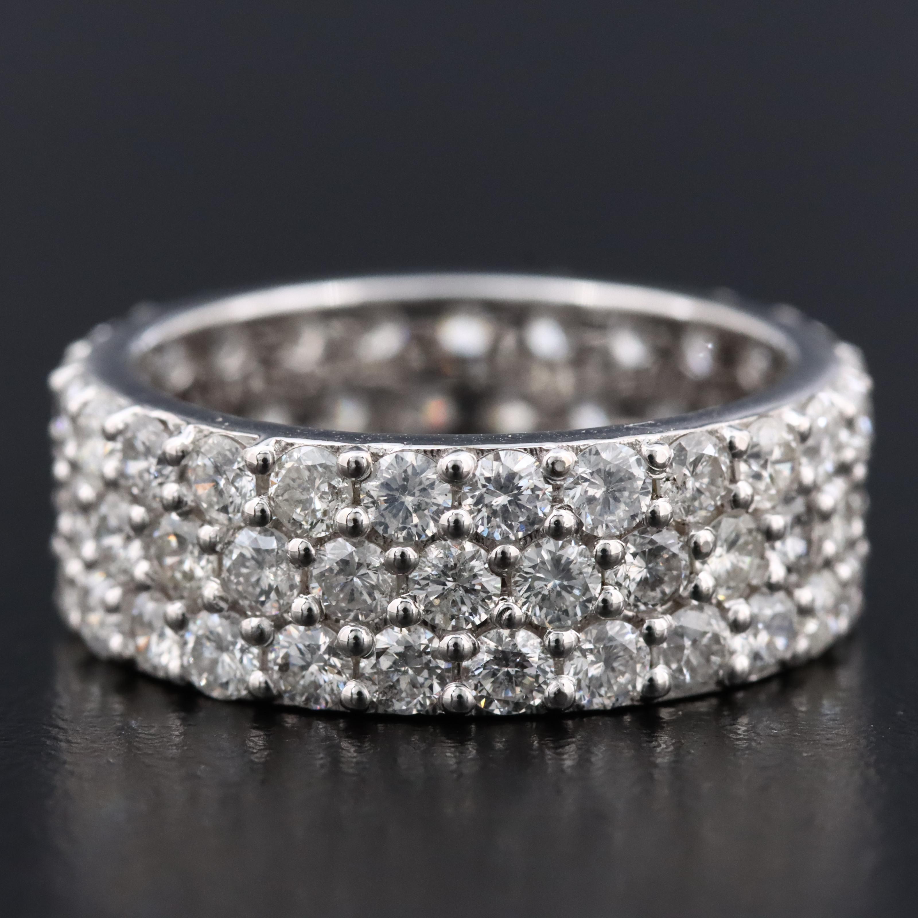 14K 3.76 CTW Diamond Eternity Band