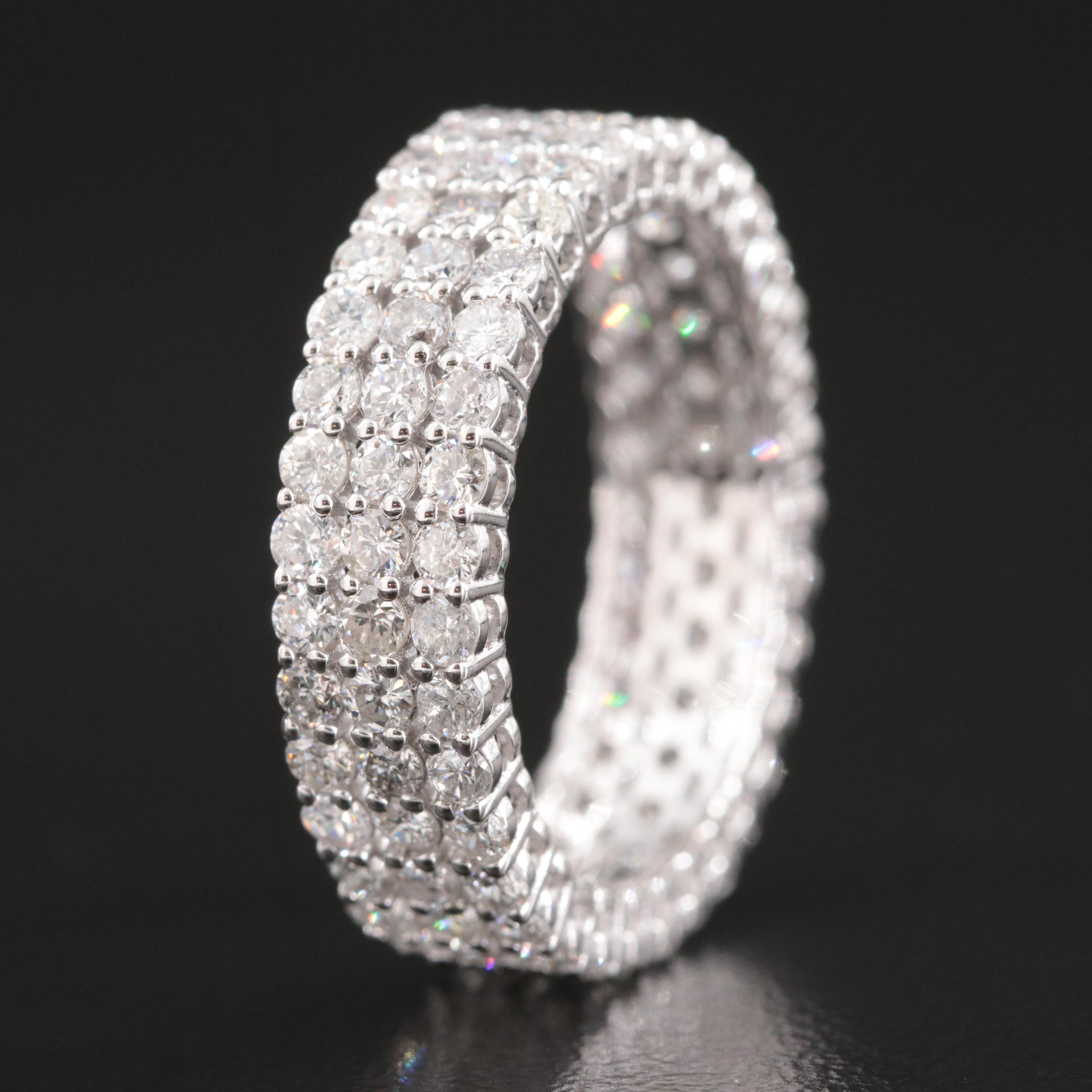 14K 2.69 CTW Diamond Eternity Band