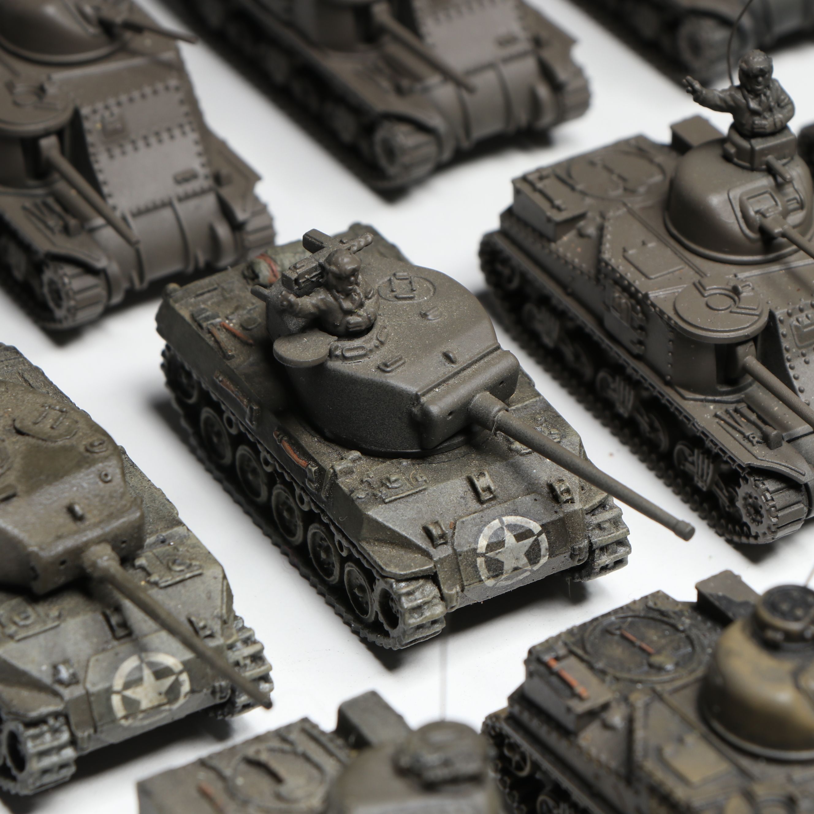 A Collection of 1/285 Plastic and Metal U.S. Army Wargame Figures