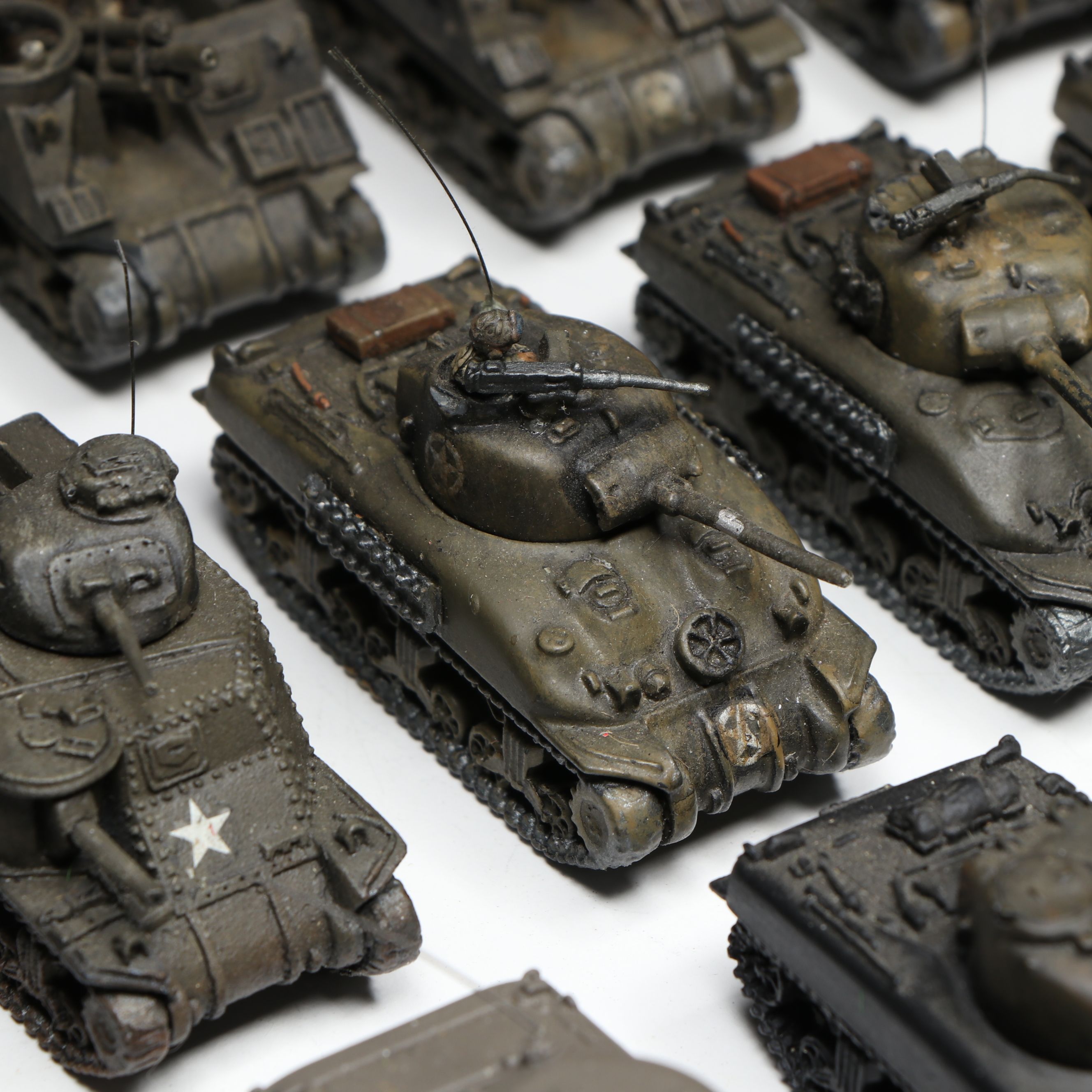 A Collection of 1/285 Plastic and Metal U.S. Army Wargame Figures