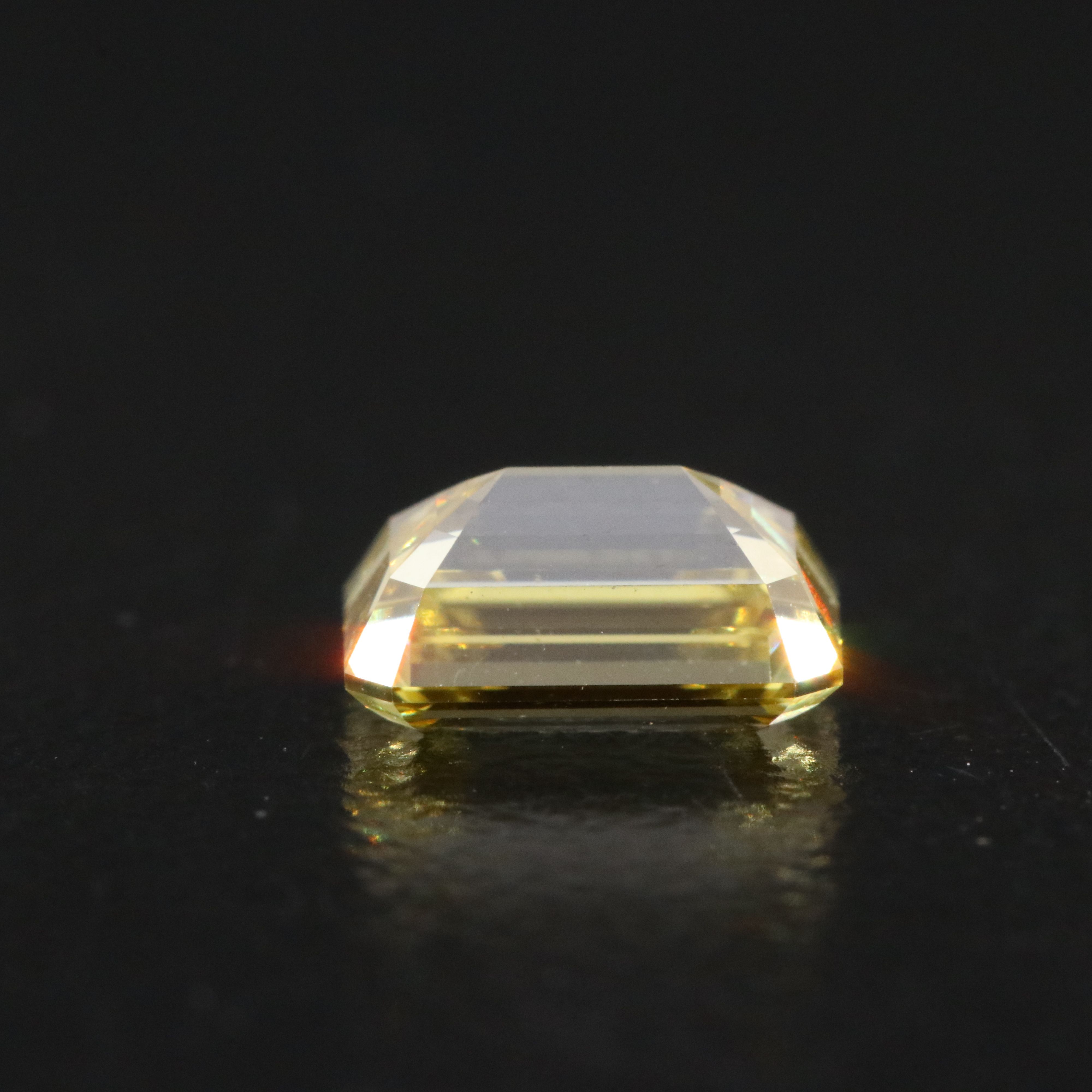 Loose 1.00 CT Lab Grown Fancy Yellow Diamond with IGI Report