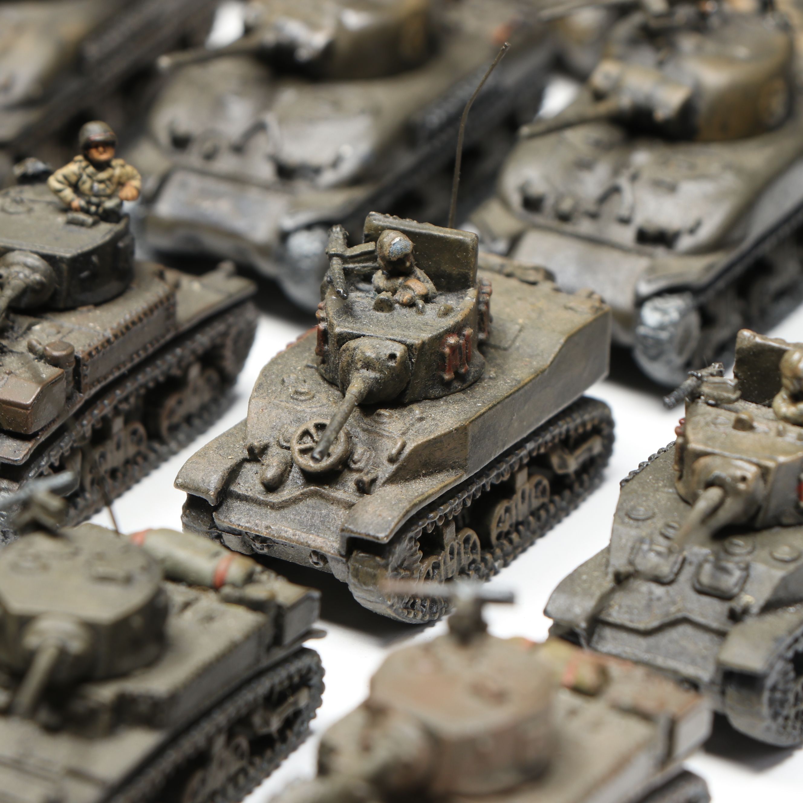 A Collection of 1/285 Plastic and Metal U.S. Army Wargame Figures