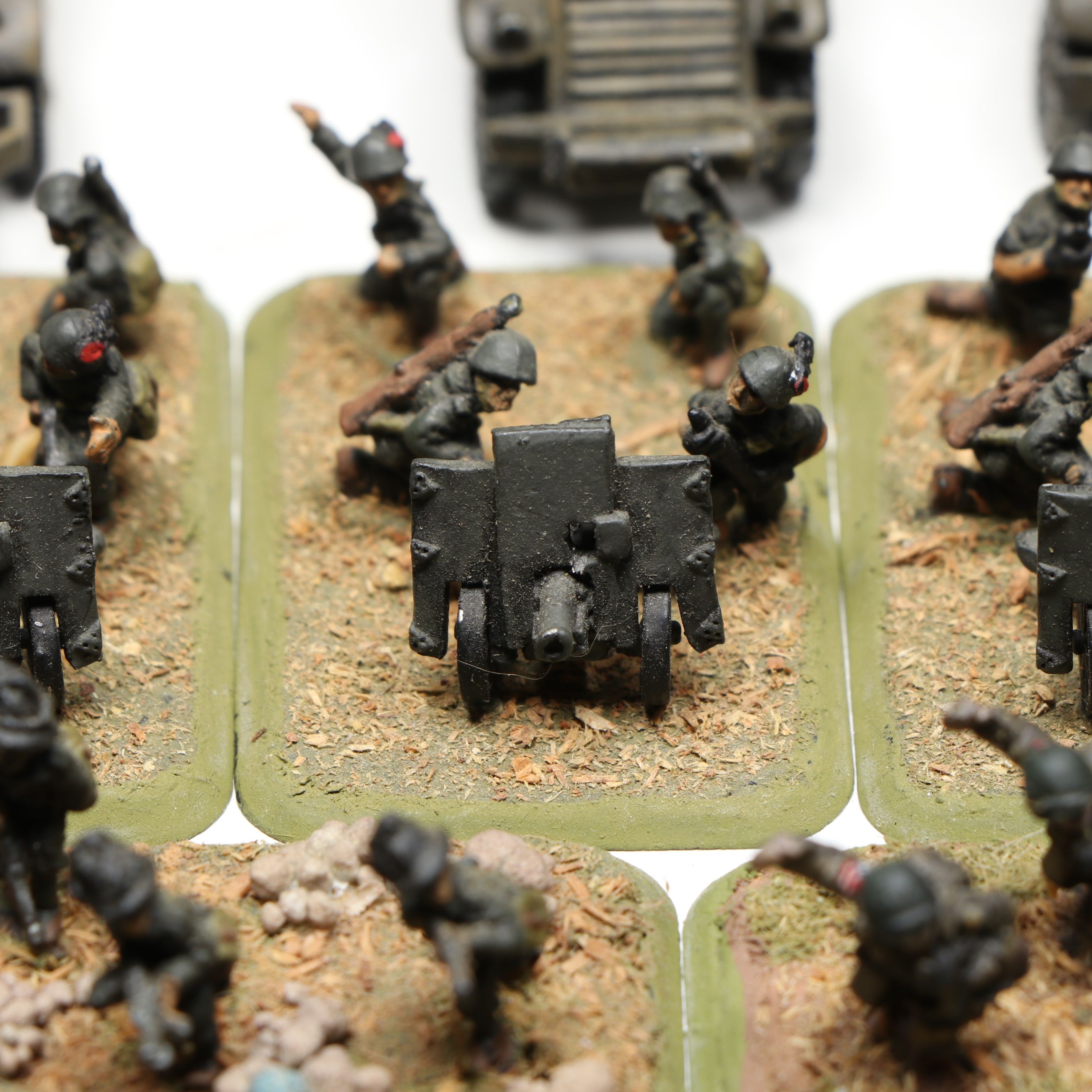 A Collection of 1/285 Plastic and Metal U.S. Army Wargame Figures