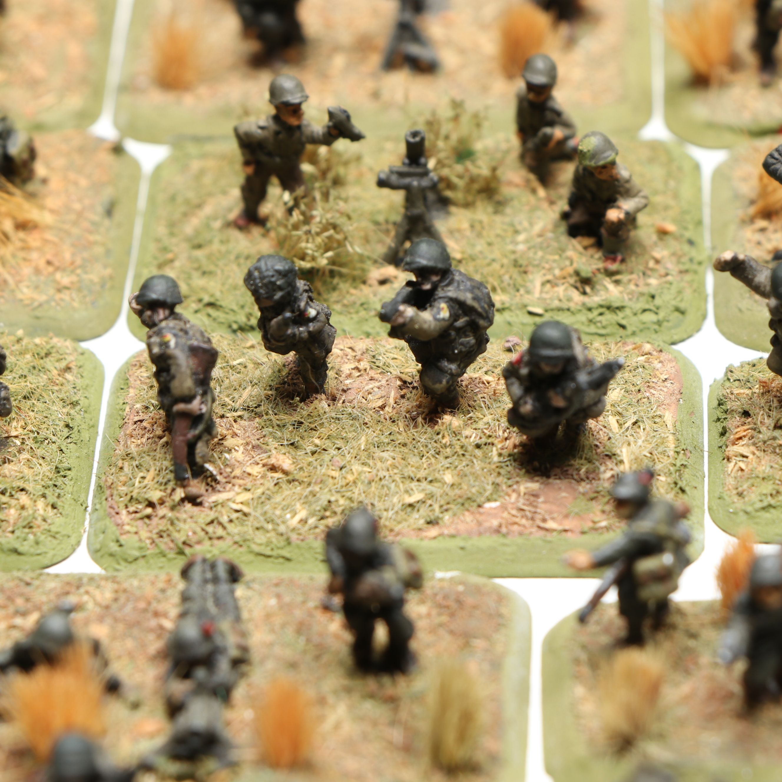 A Collection of 1/285 Plastic and Metal U.S. Army Wargame Figures