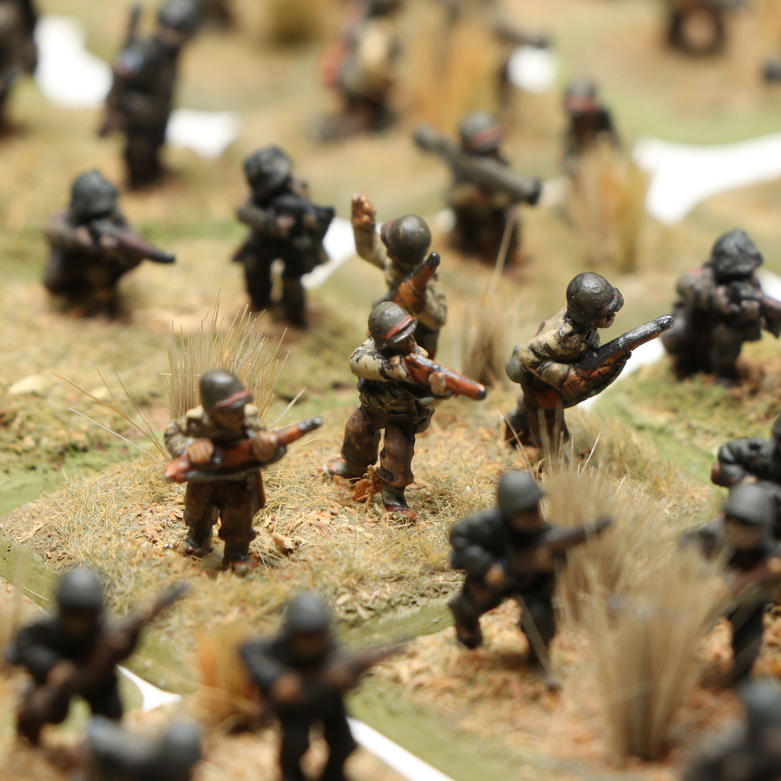 A Collection of 1/285 Plastic and Metal U.S. Army Wargame Figures