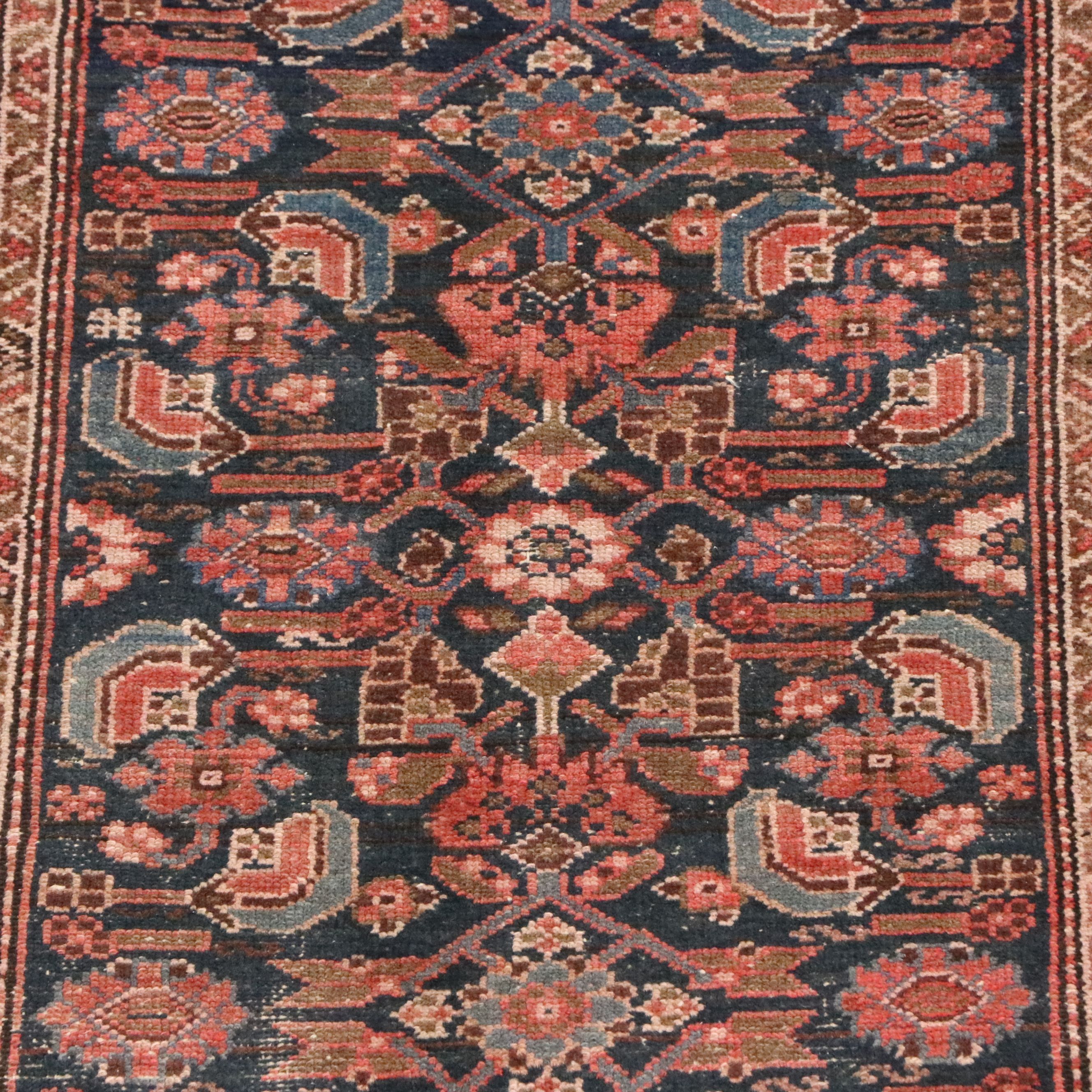 3'3 x 5'9 Hand-Knotted Persian Hamadan Area Rug