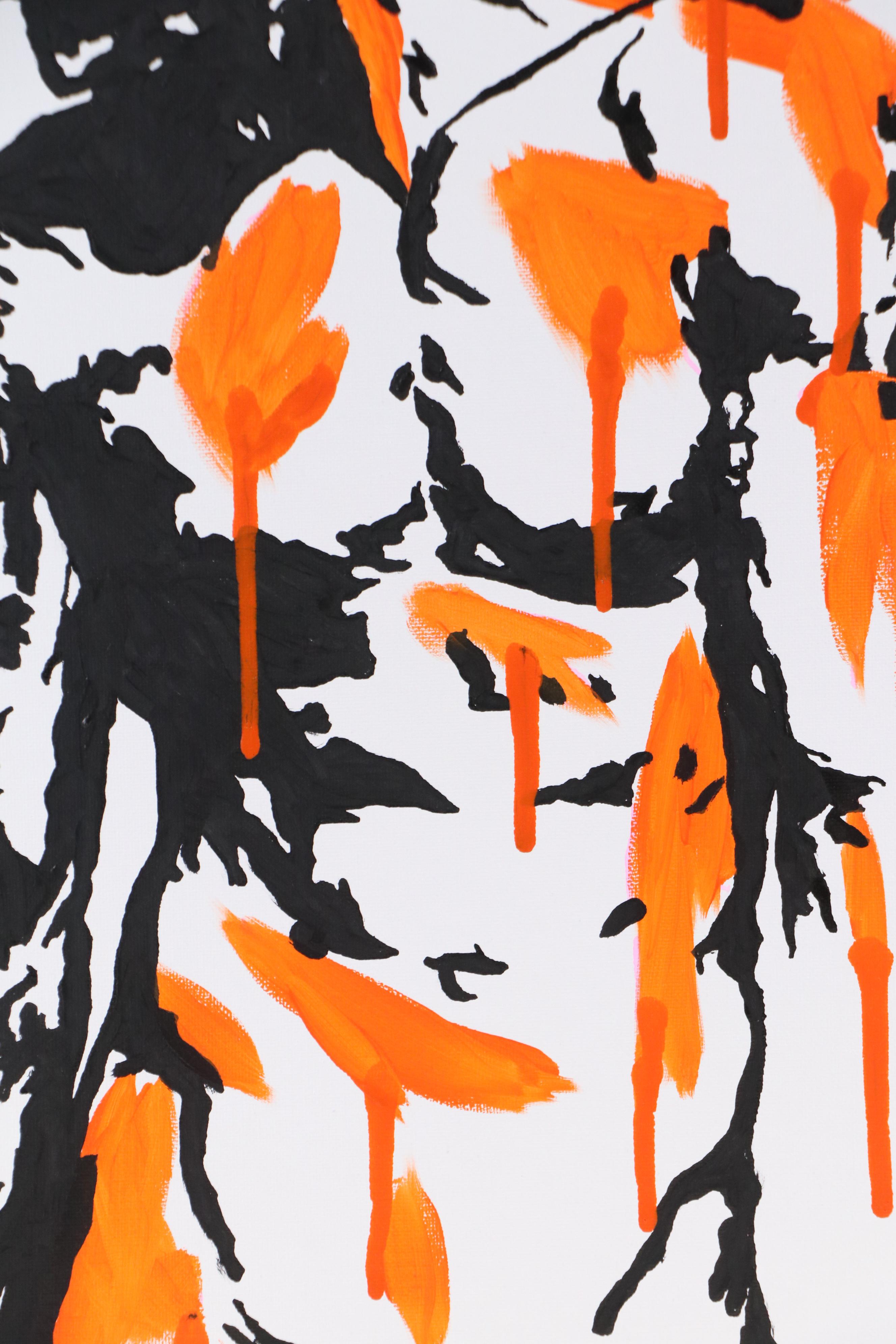 deSanto Male Nude Acrylic Figure Painting "Rive," 2025