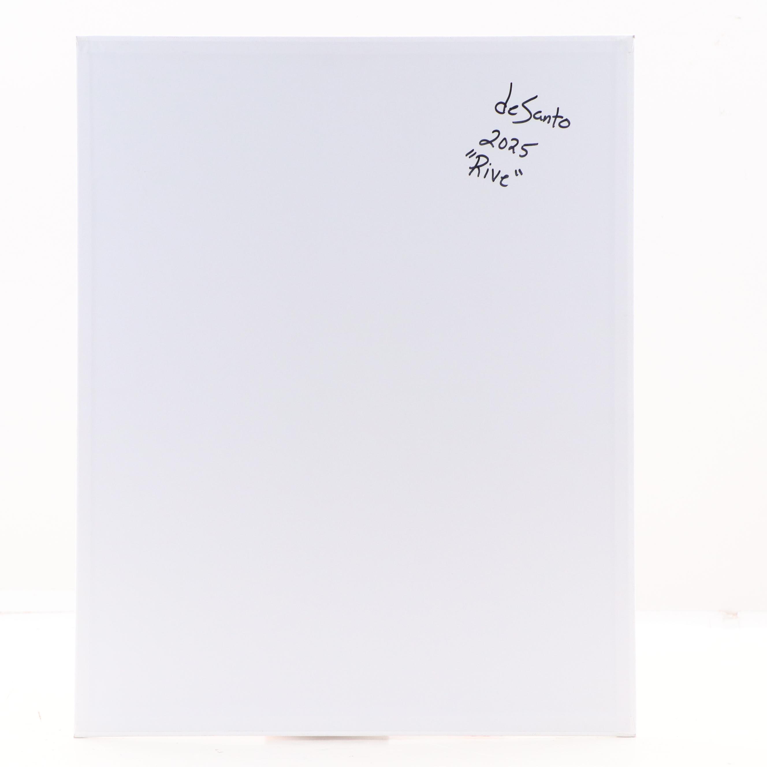 deSanto Male Nude Acrylic Figure Painting "Rive," 2025