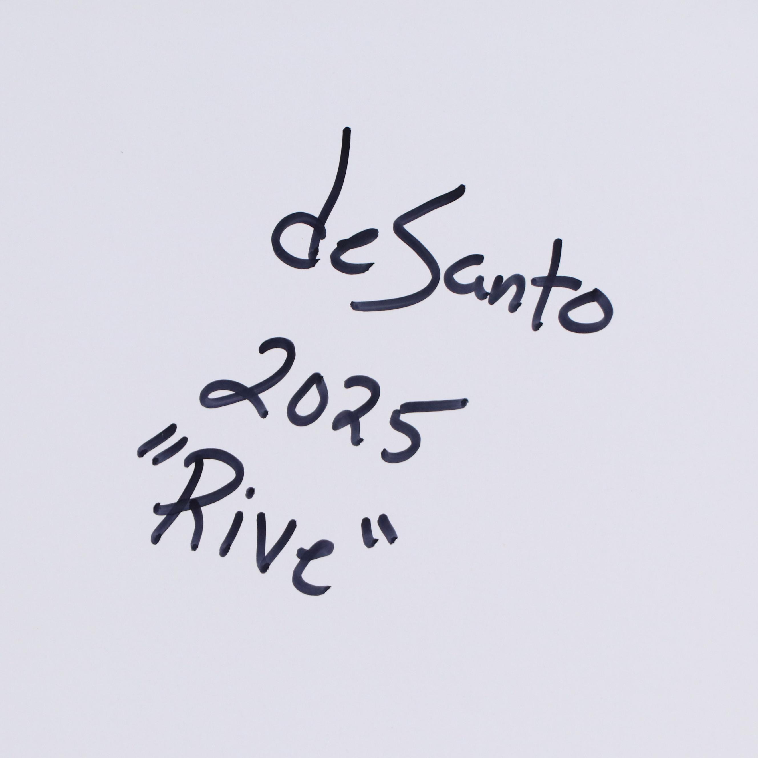 deSanto Male Nude Acrylic Figure Painting "Rive," 2025