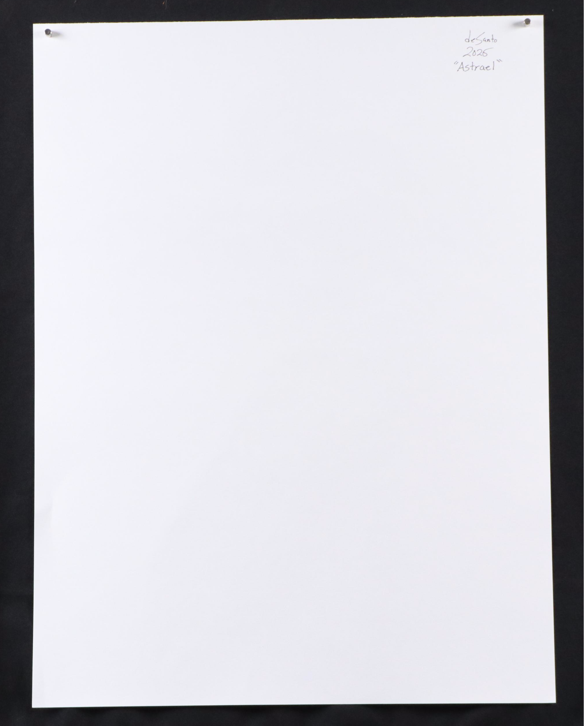 deSanto Male Nude Ink Figure Drawing "Astrael," 2025