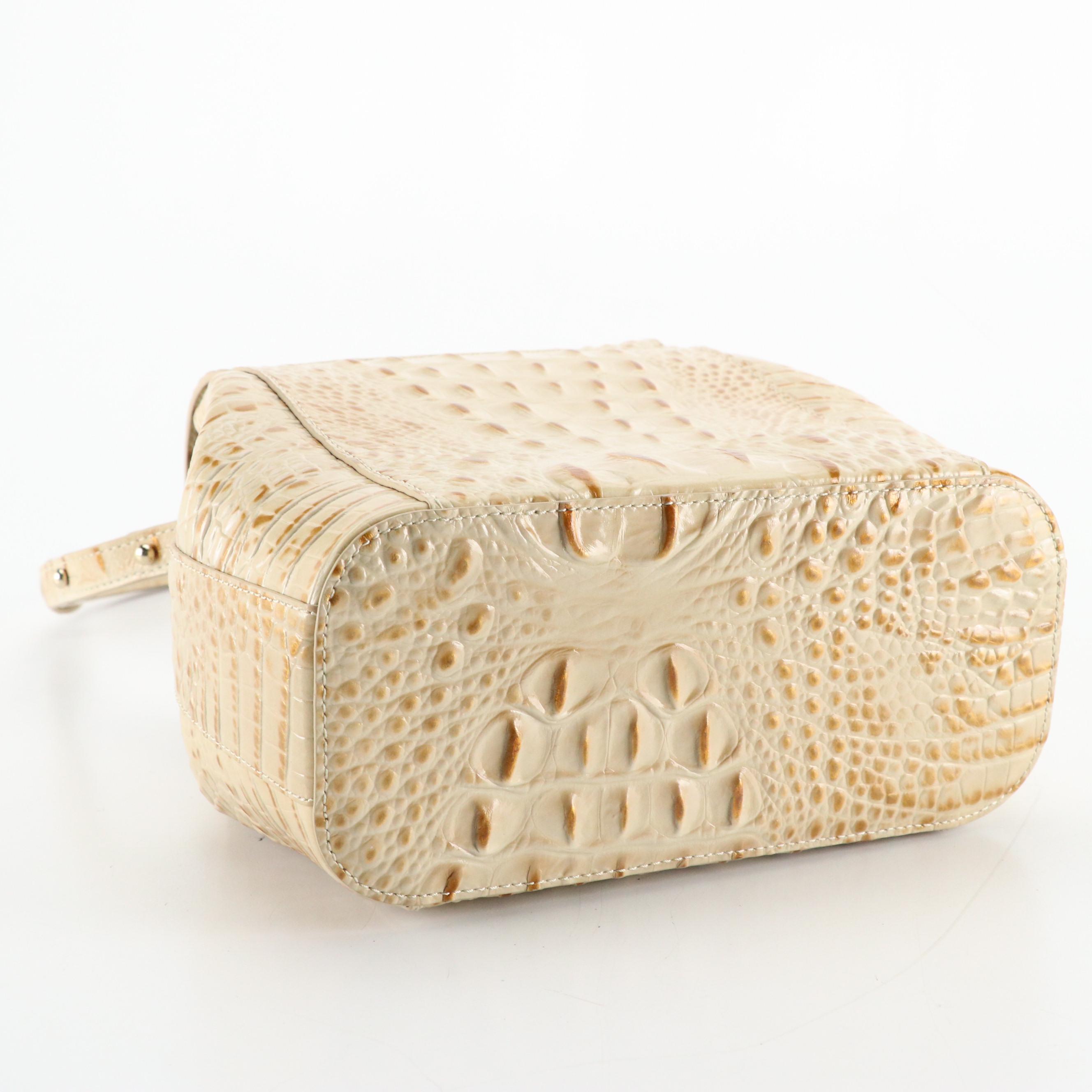 Brahmin Margo Crossbody in Melbourne Croc Embossed Leather