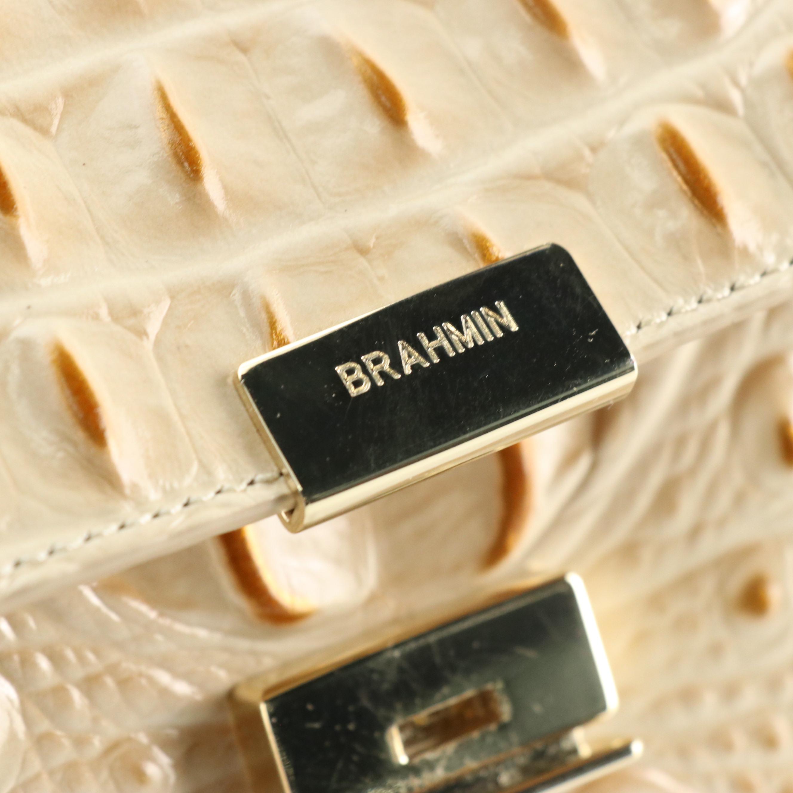 Brahmin Margo Crossbody in Melbourne Croc Embossed Leather