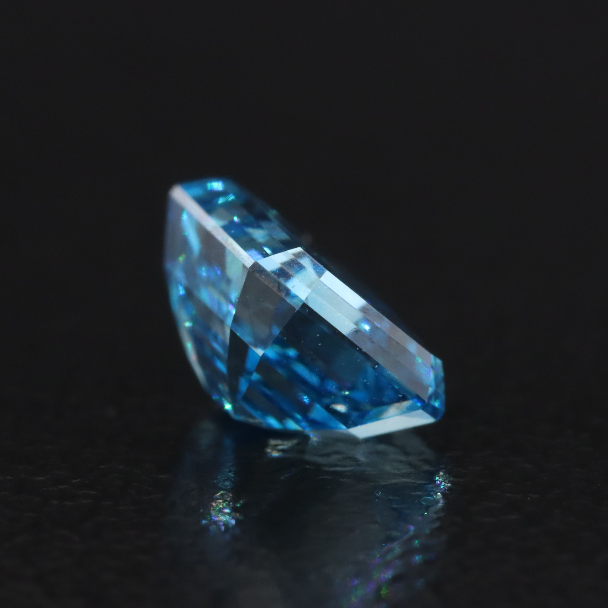 Loose 1.15 CT Lab Grown Fancy Blue Diamond with IGI Report