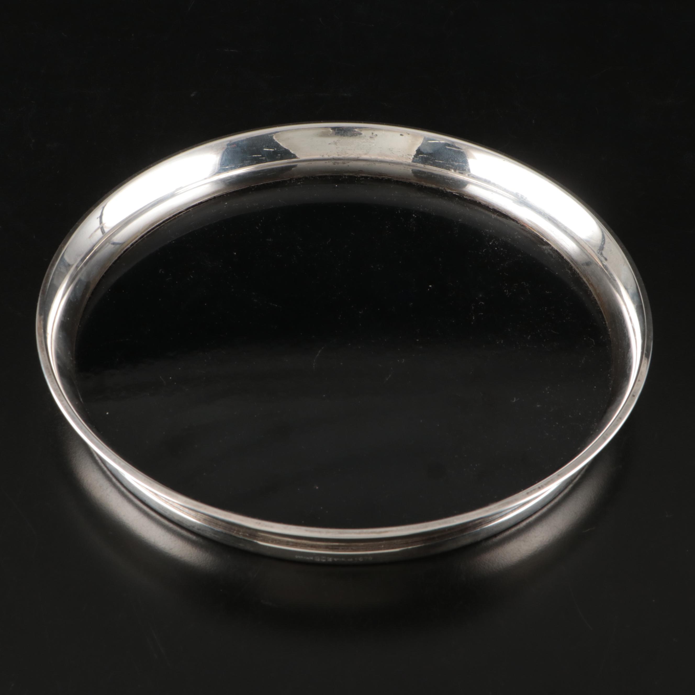 Gorham Sterling Silver Cordial Cups and Silver Plate Round Tray