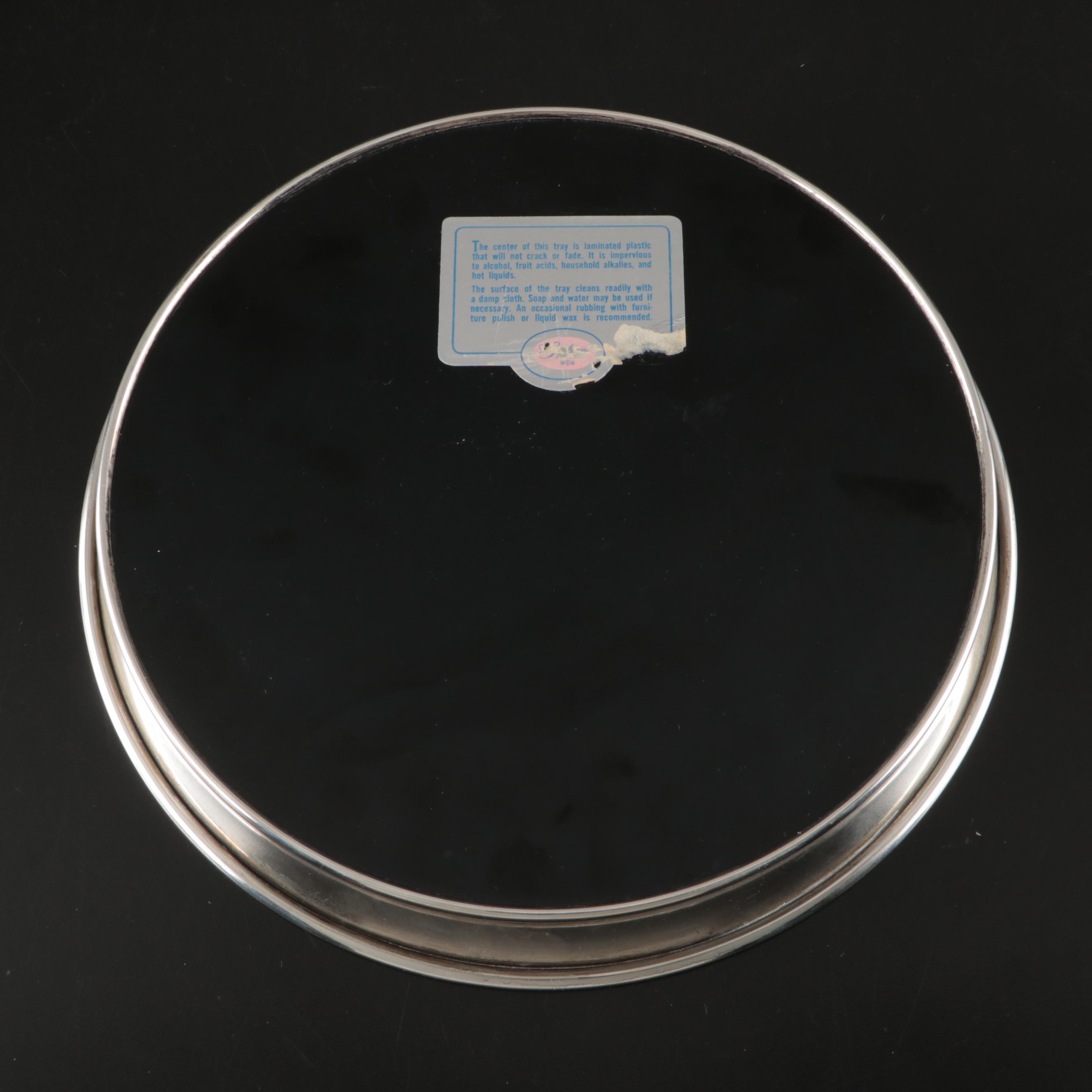 Gorham Sterling Silver Cordial Cups and Silver Plate Round Tray