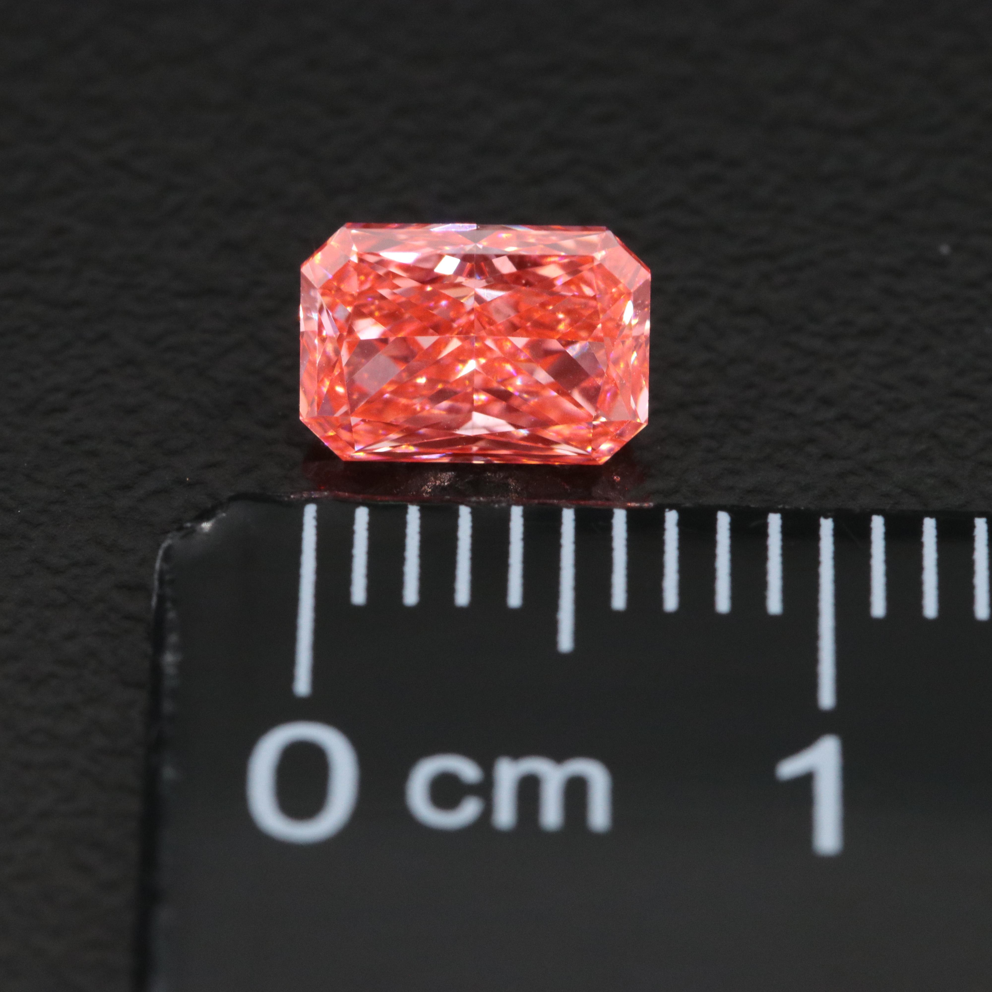 Loose 1.03 CT Lab Grown Fancy Pink Diamond with IGI Report