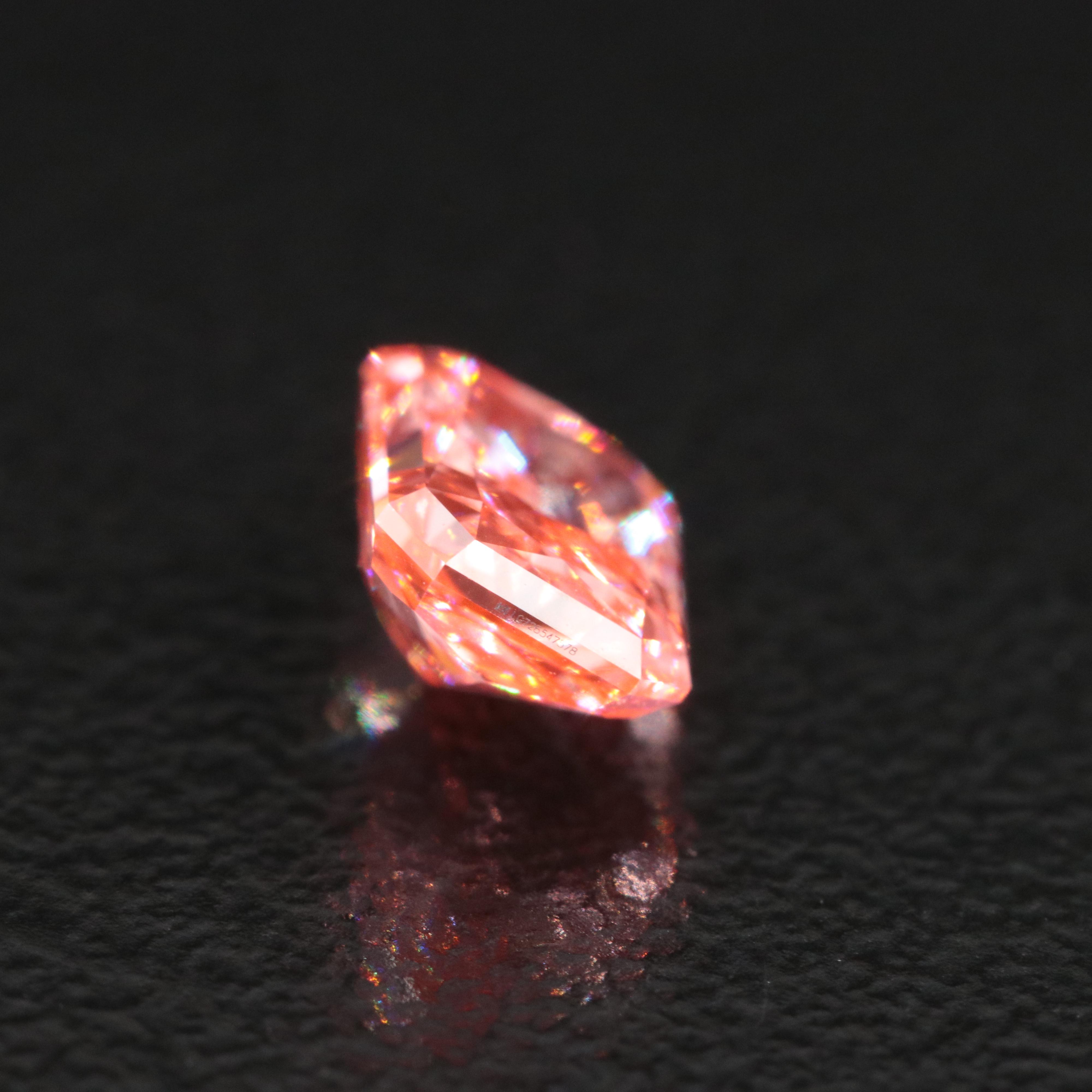 Loose 1.03 CT Lab Grown Fancy Pink Diamond with IGI Report