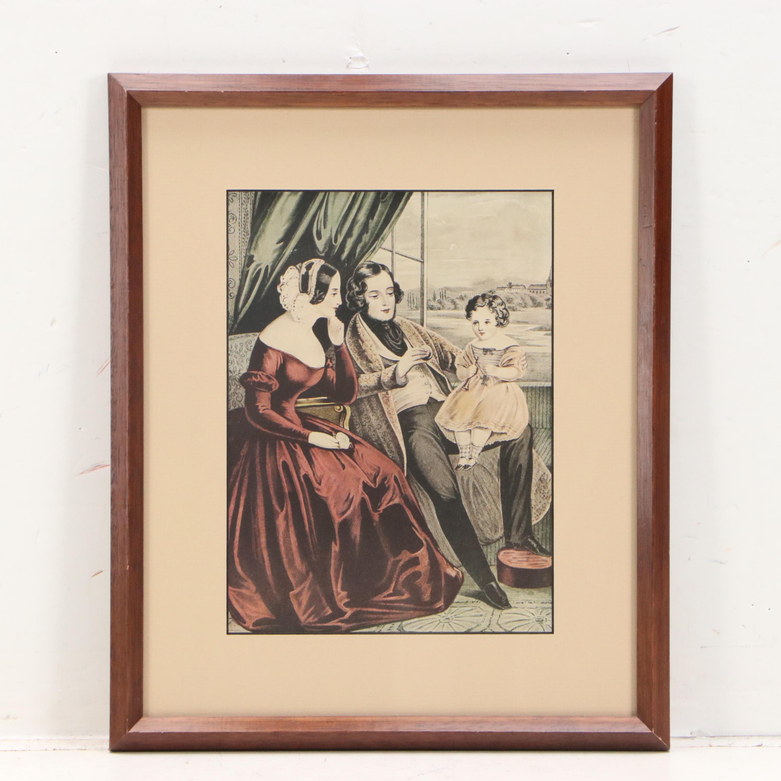 Offset Lithograph After Currier and Ives "Married" and More