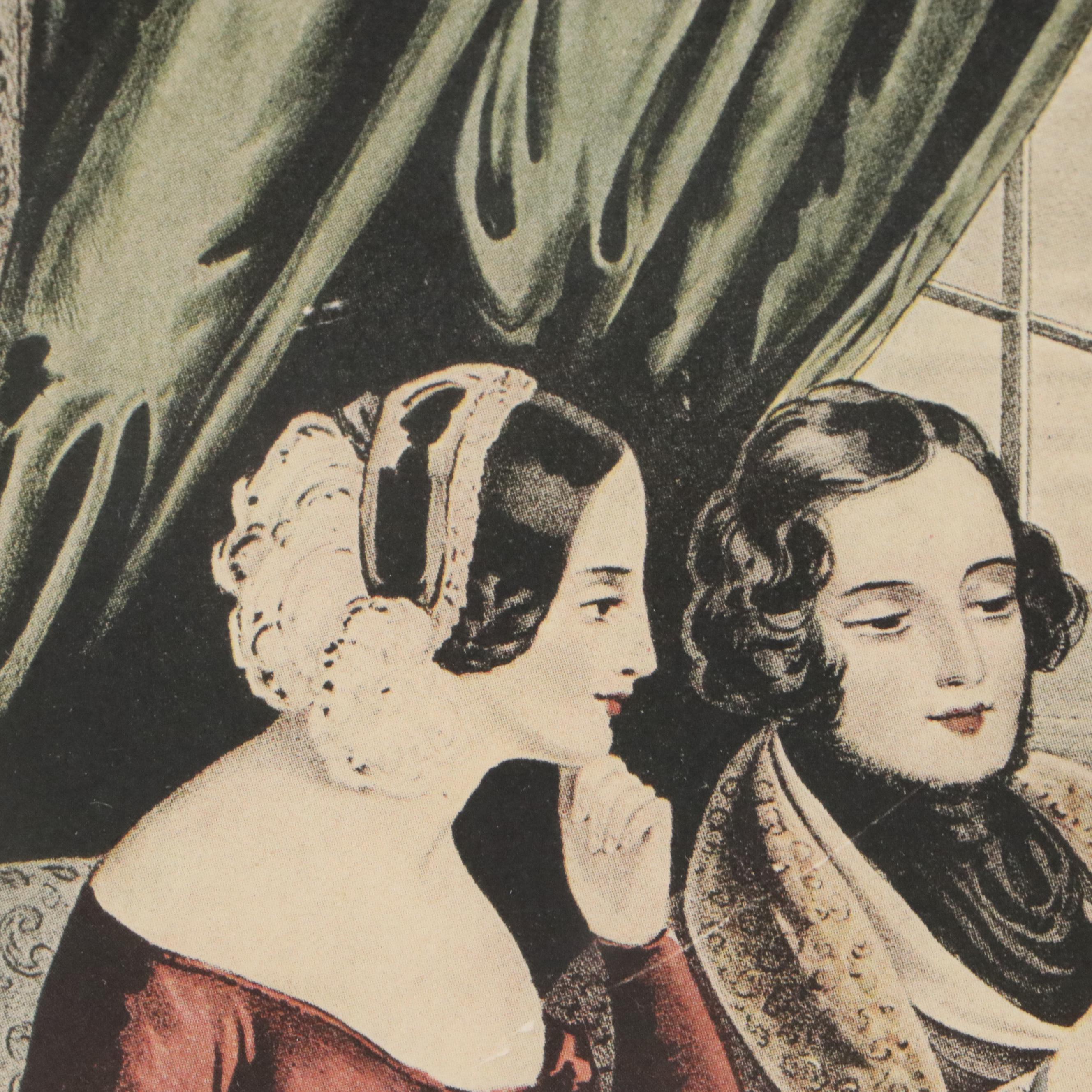 Offset Lithograph After Currier and Ives "Married" and More