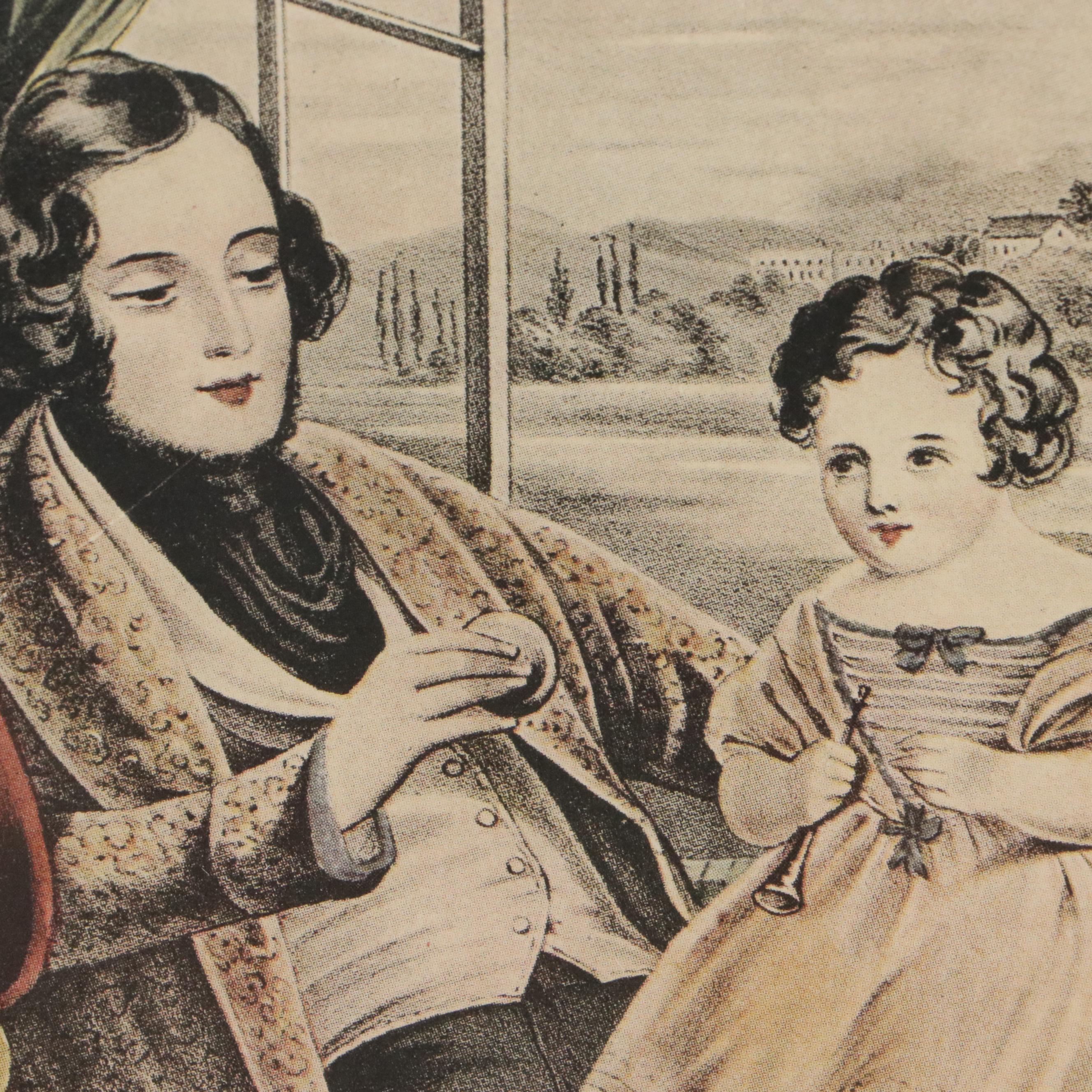 Offset Lithograph After Currier and Ives "Married" and More