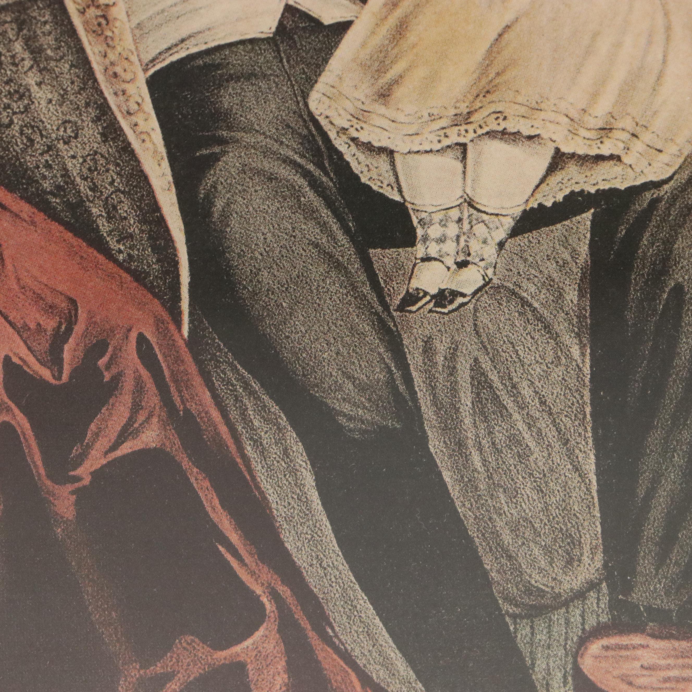 Offset Lithograph After Currier and Ives "Married" and More