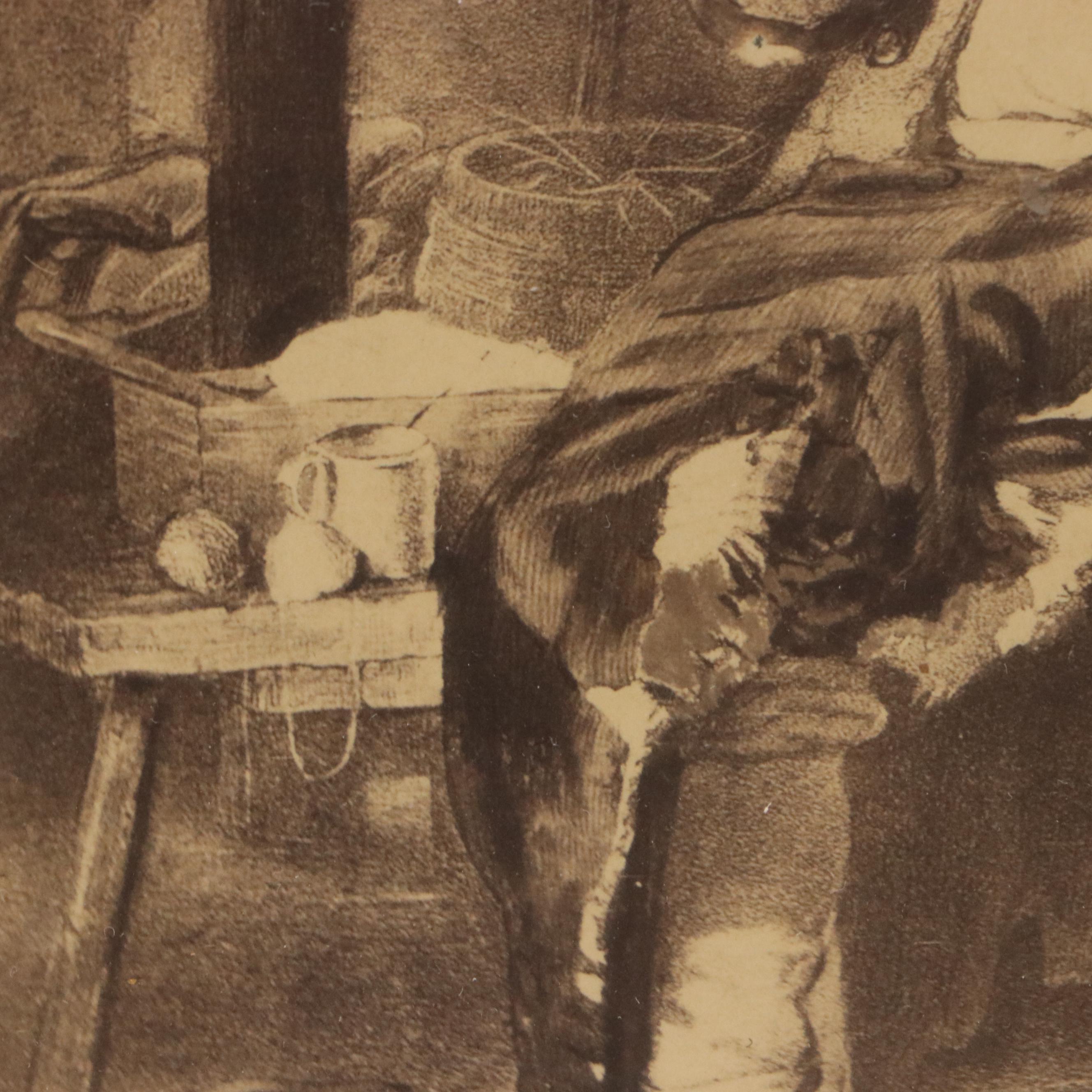 Offset Lithograph After Currier and Ives "Married" and More