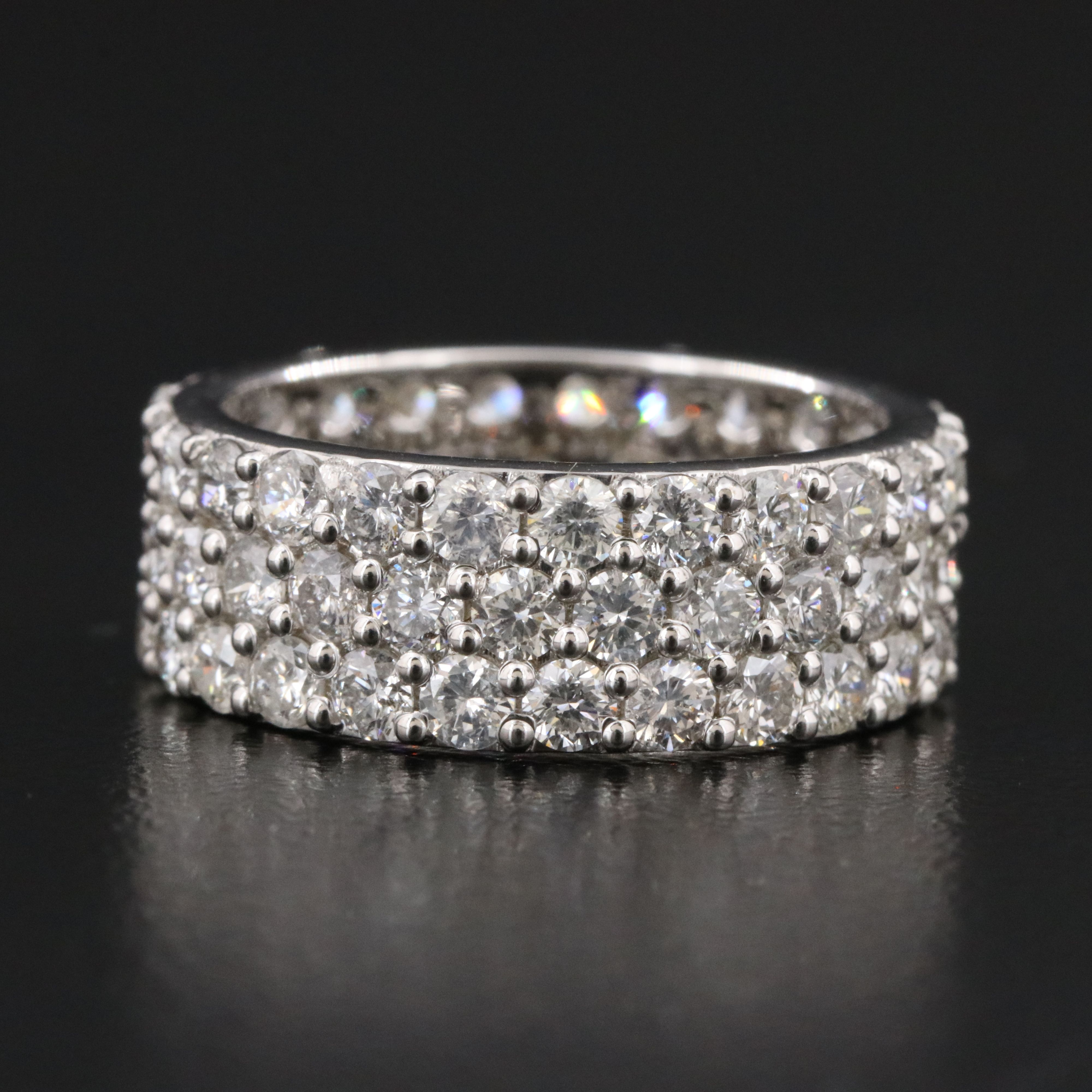 14K 3.75 CTW Diamond Eternity Band