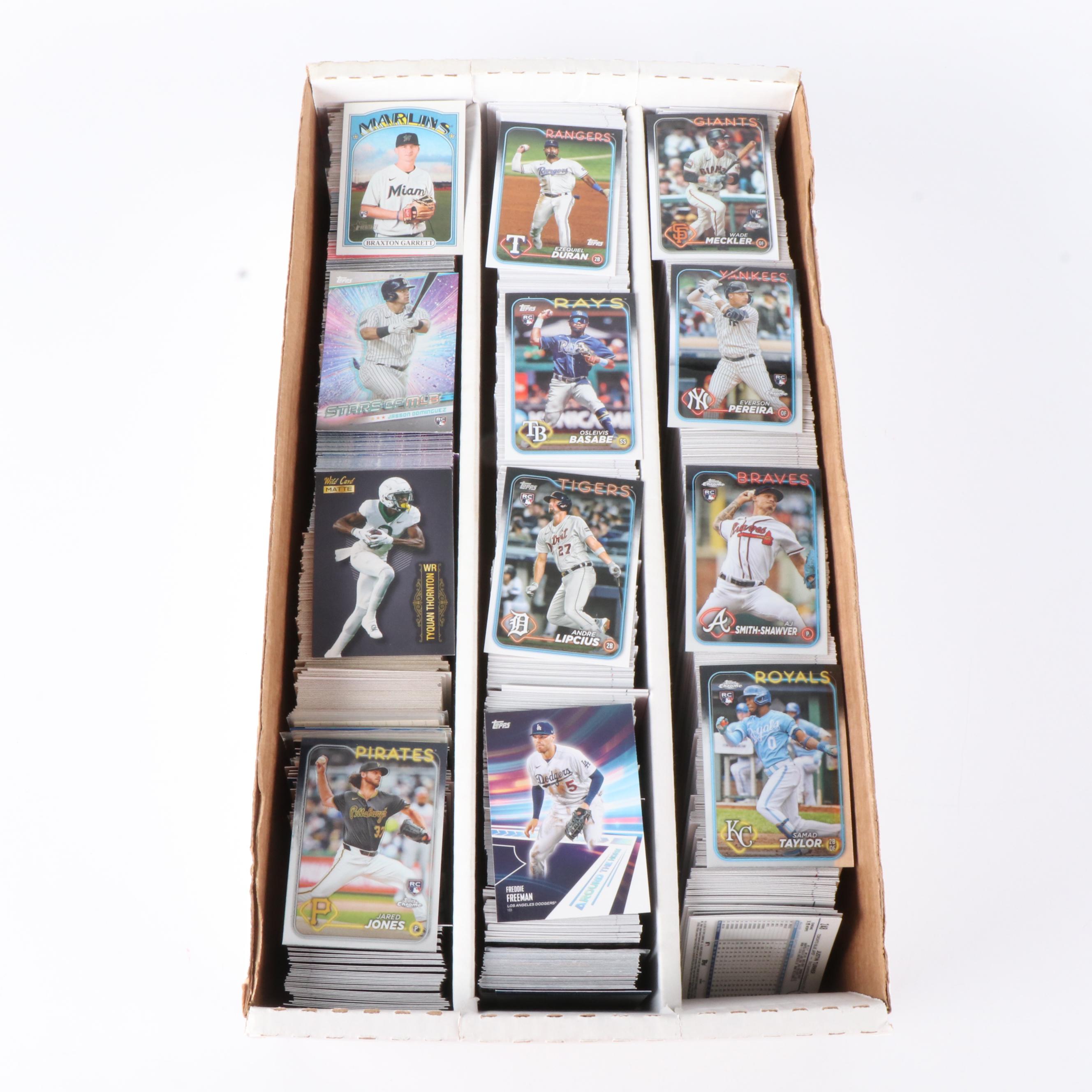 Topps Chrome with Other Sports Cards Featuring Ellly De La Cruz Rookies and More