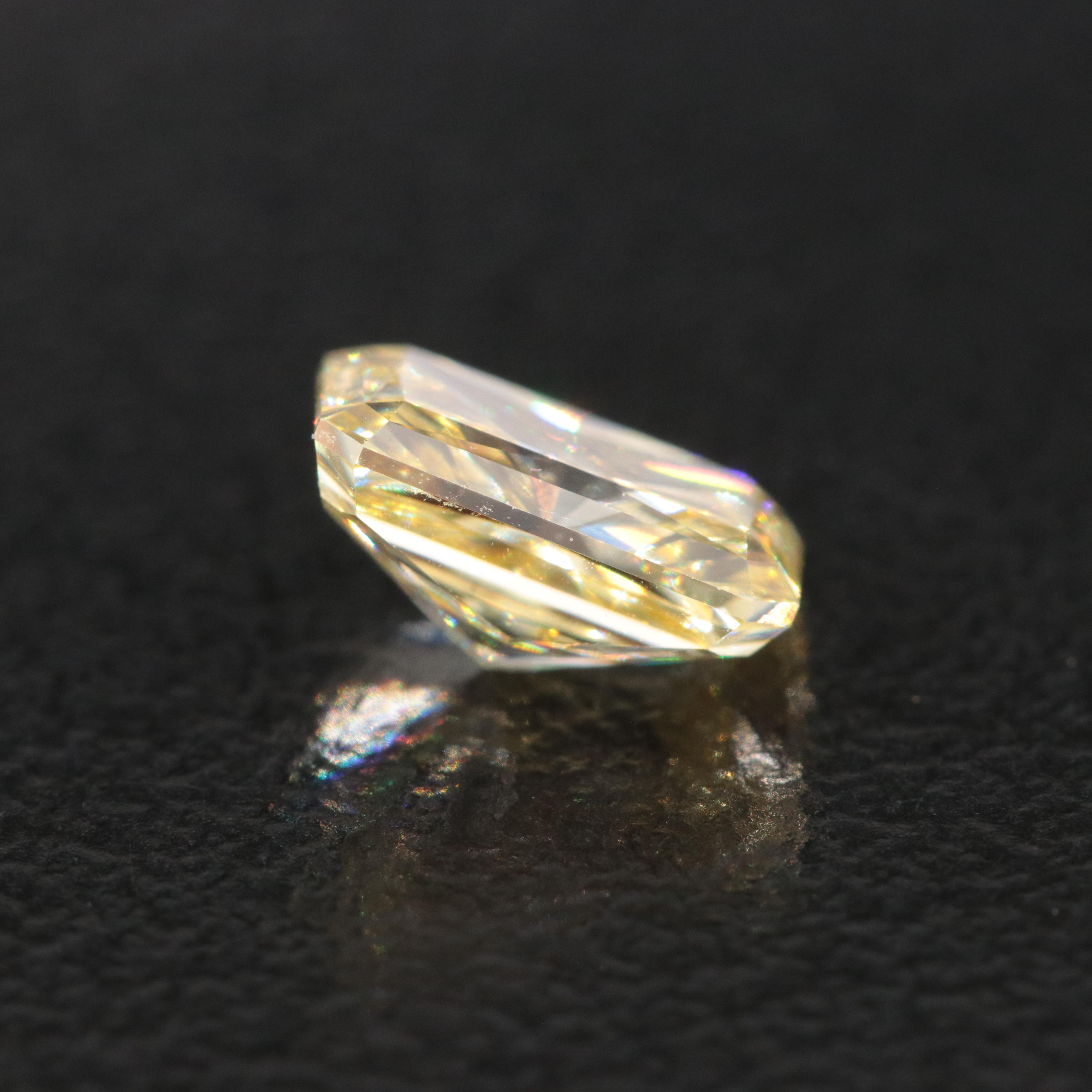 Loose 1.04 CT Lab Grown Fancy Yellow Diamond with IGI Report