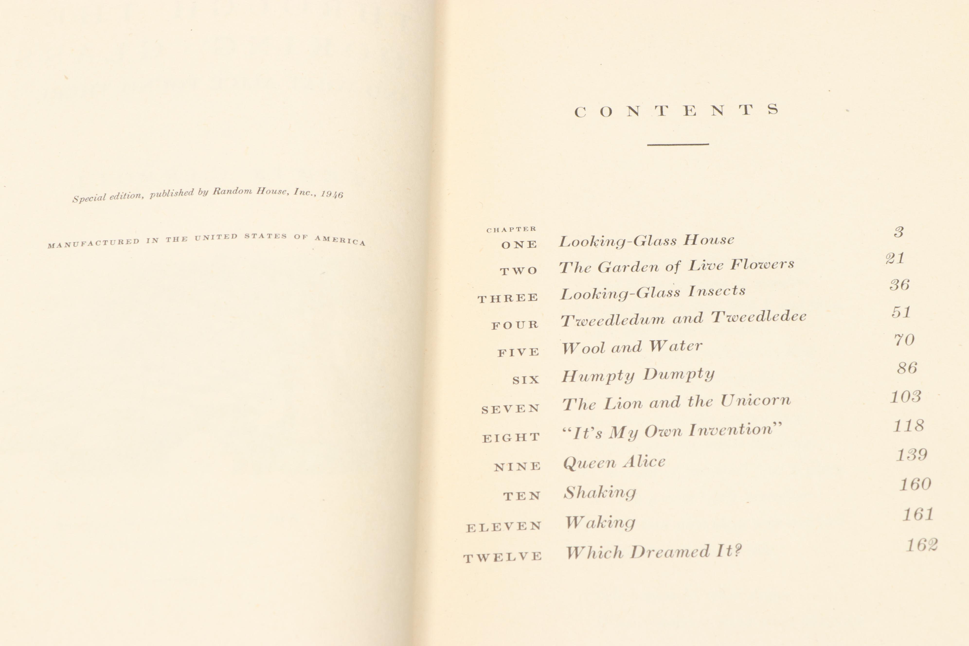 Illustrated "Alice in Wonderland" and "Through the Looking-Glass" Box Set, 1946