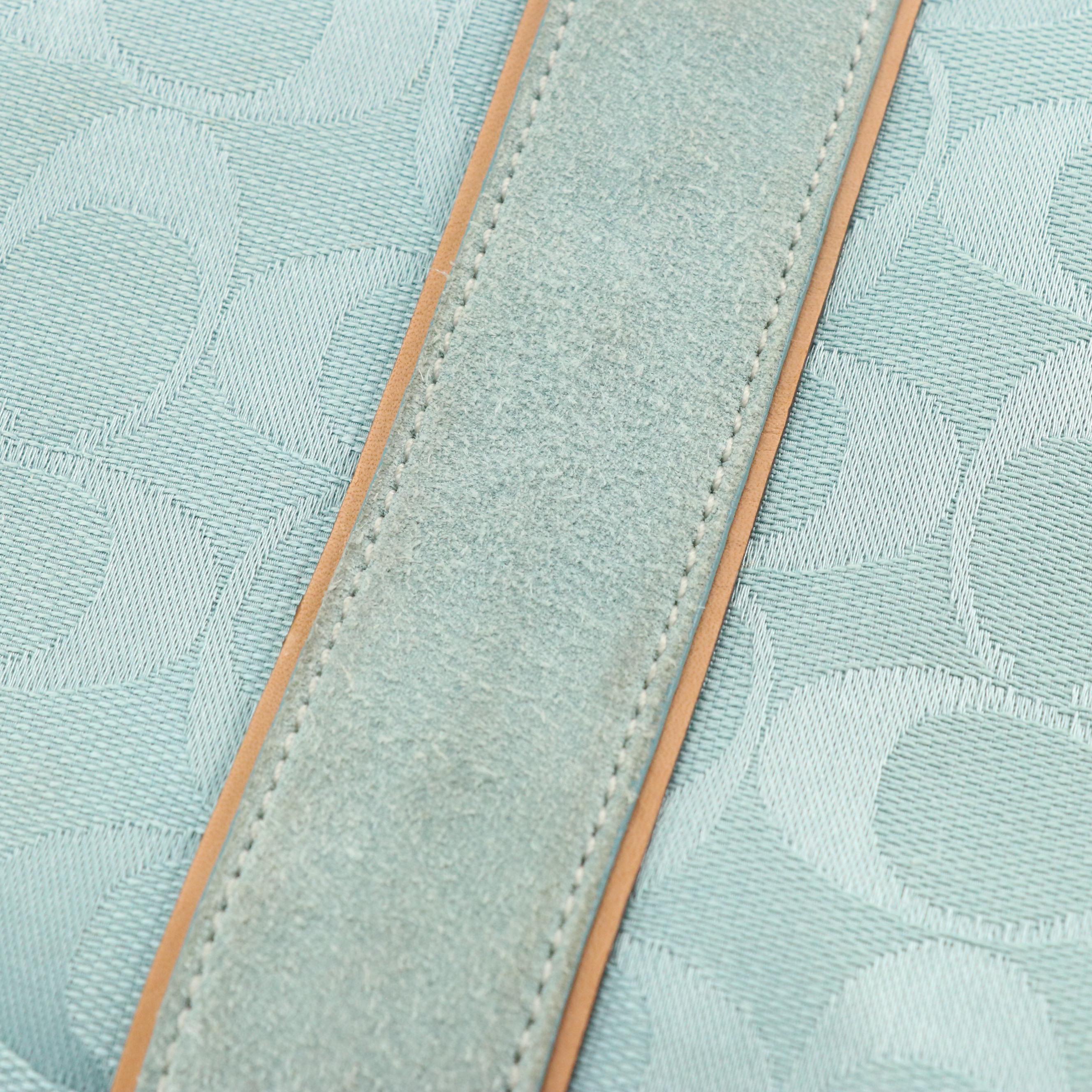 Coach Teal Signature Canvas Sling Pack, Kristin Sequin Satchel and Wool Scarf