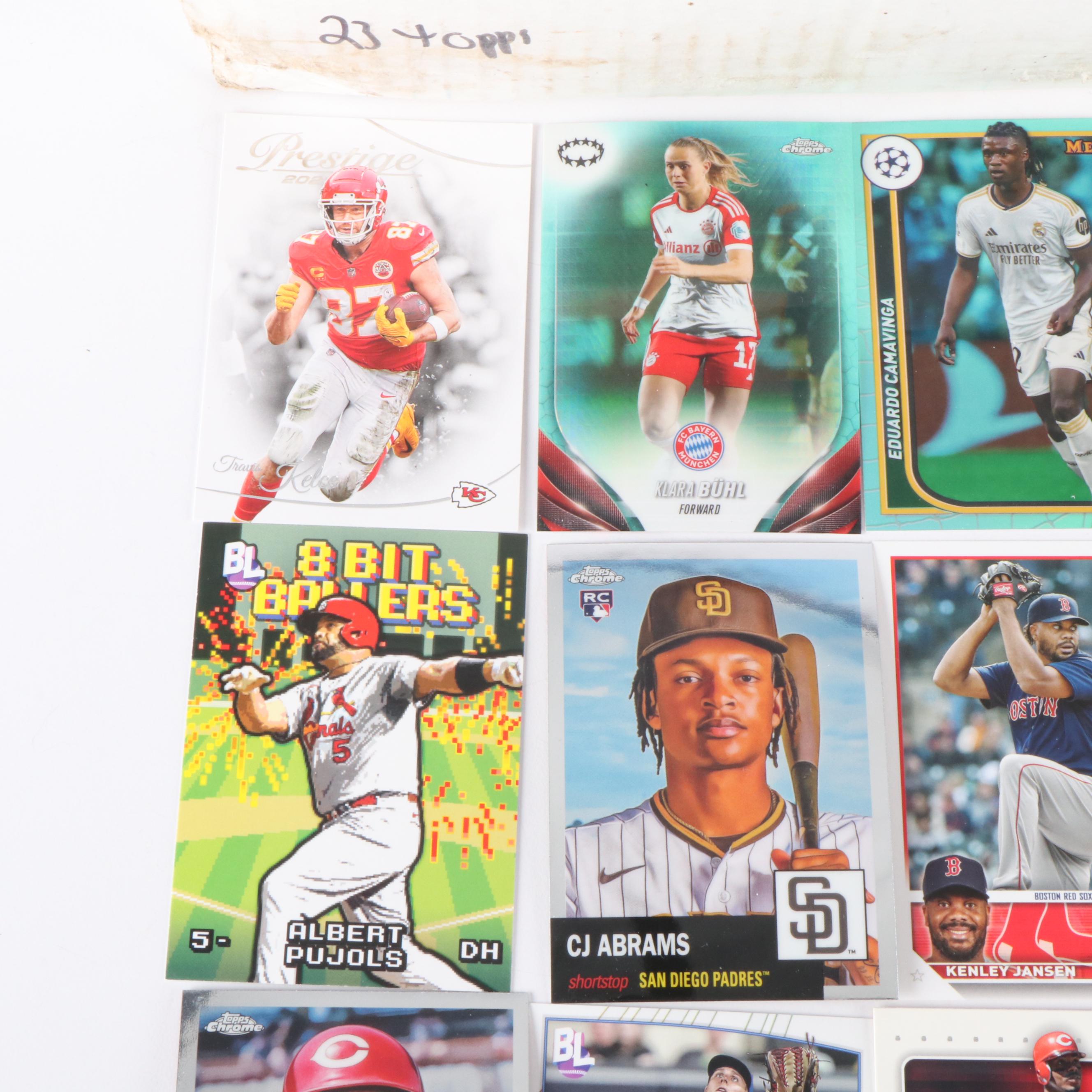 Topps with Other Sports Cards Featuring Mookie Betts and Max Scherzer Rookies