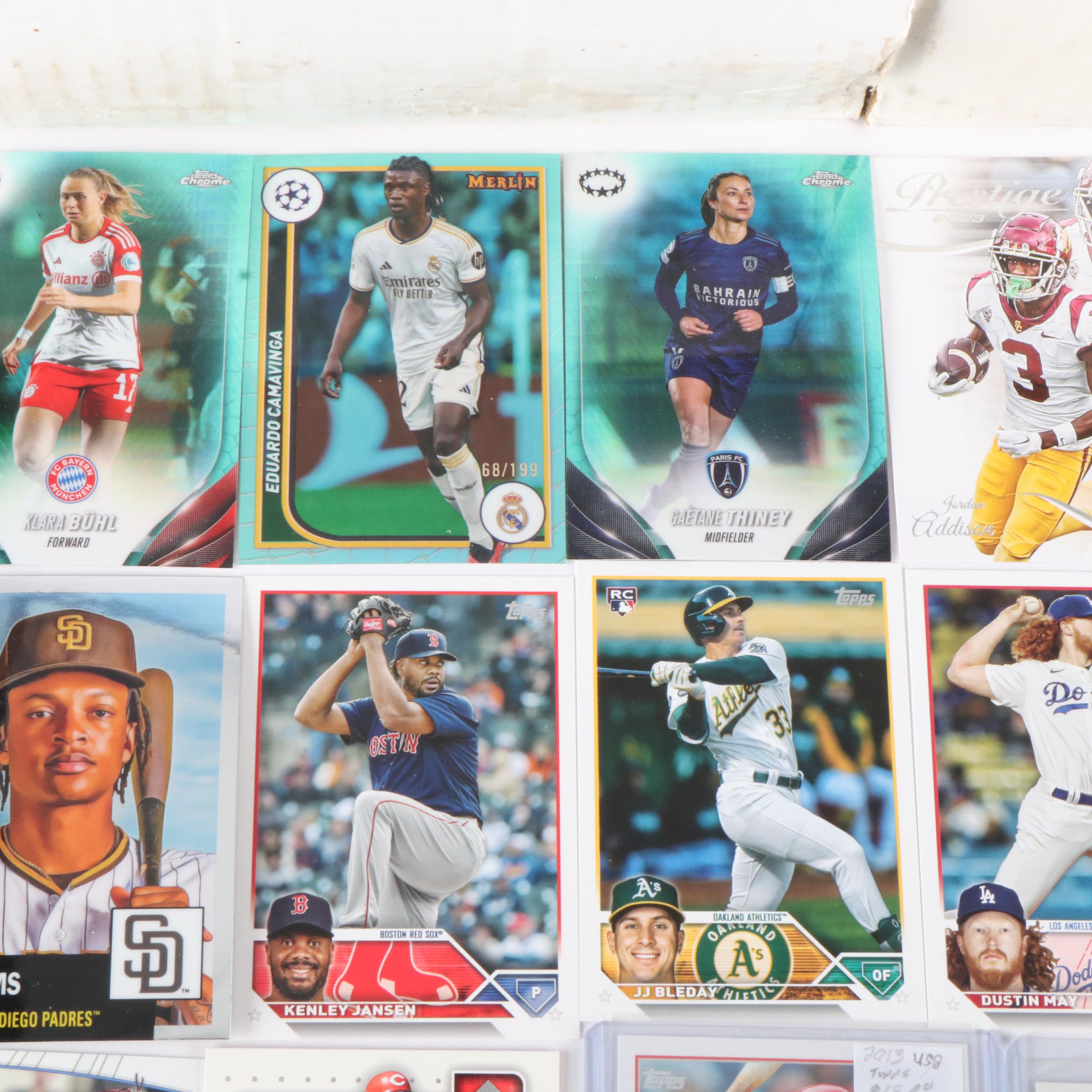 Topps with Other Sports Cards Featuring Mookie Betts and Max Scherzer Rookies