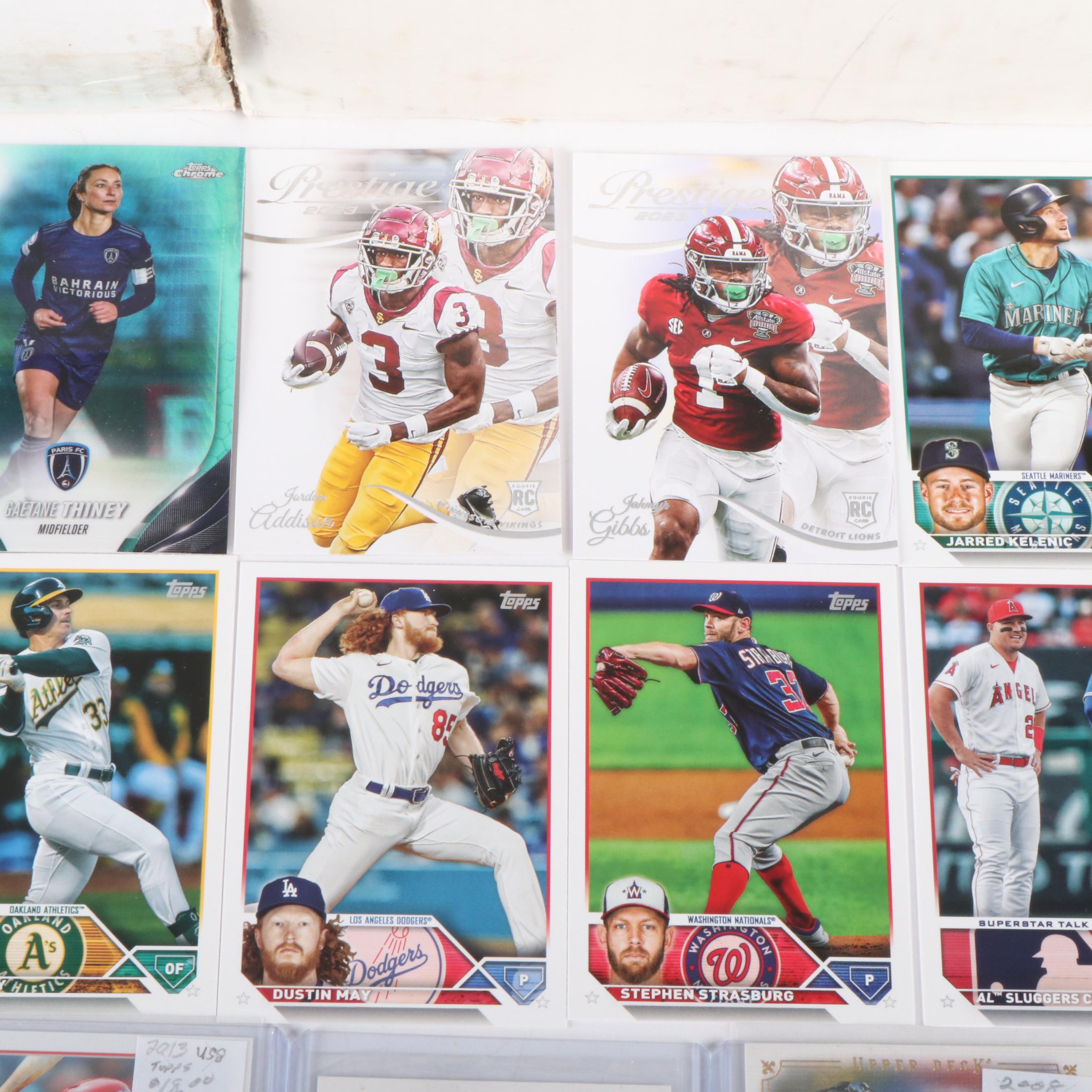 Topps with Other Sports Cards Featuring Mookie Betts and Max Scherzer Rookies