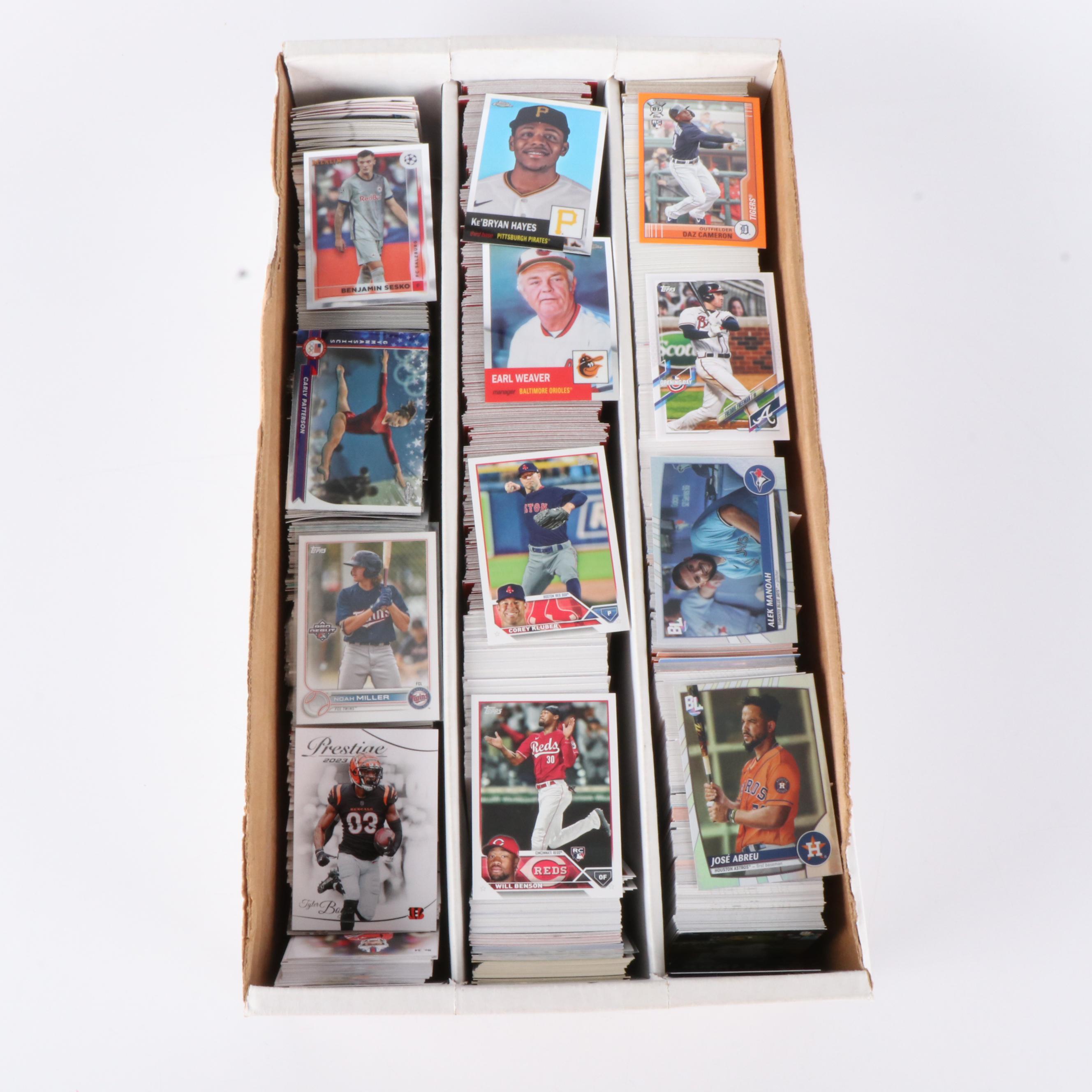 Topps with Other Sports Cards Featuring Mookie Betts and Max Scherzer Rookies